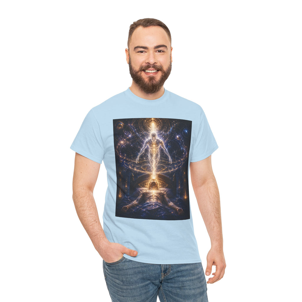 Return to Body Spiritual T Shirt – Cosmic Energy Alignment Meditation Graphic Tee