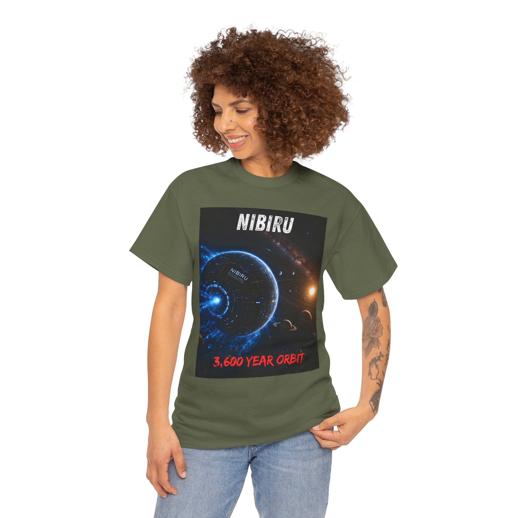 Nibiru 3,600 Year Orbit T Shirt – Ancient Alien Sci Fi Planet Graphic Tee