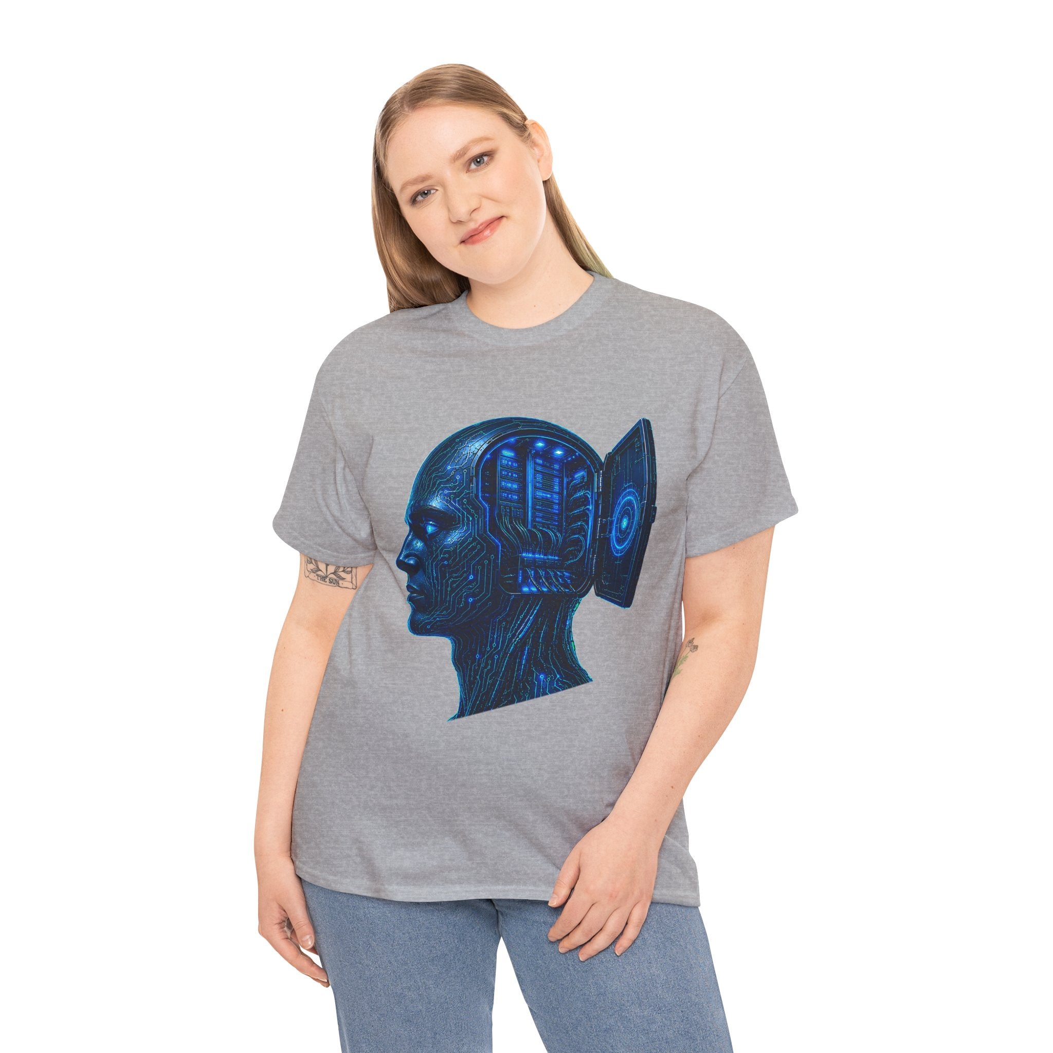 Mainframe Mind Cyberpunk Graphic T-Shirt | WildOrbit