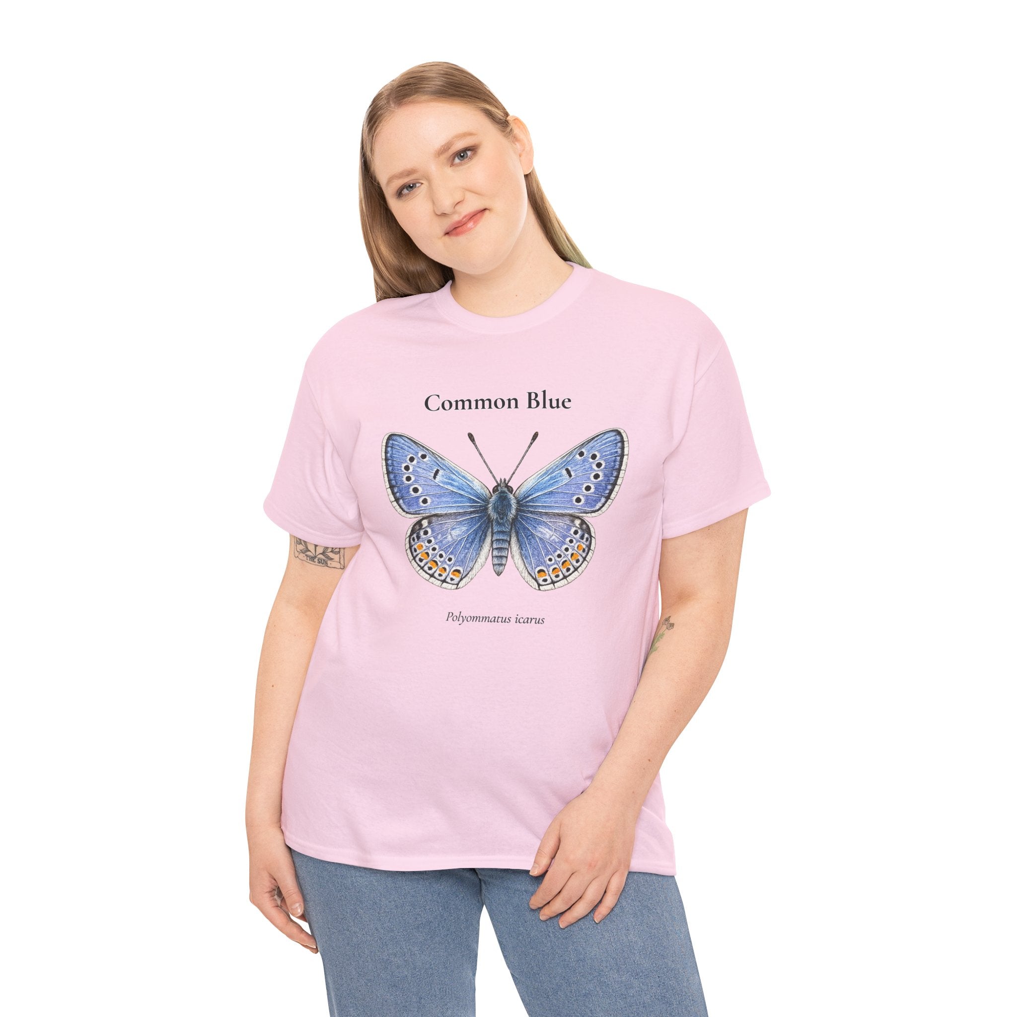 Common Blue Butterfly Graphic T-Shirt | WildOrbit