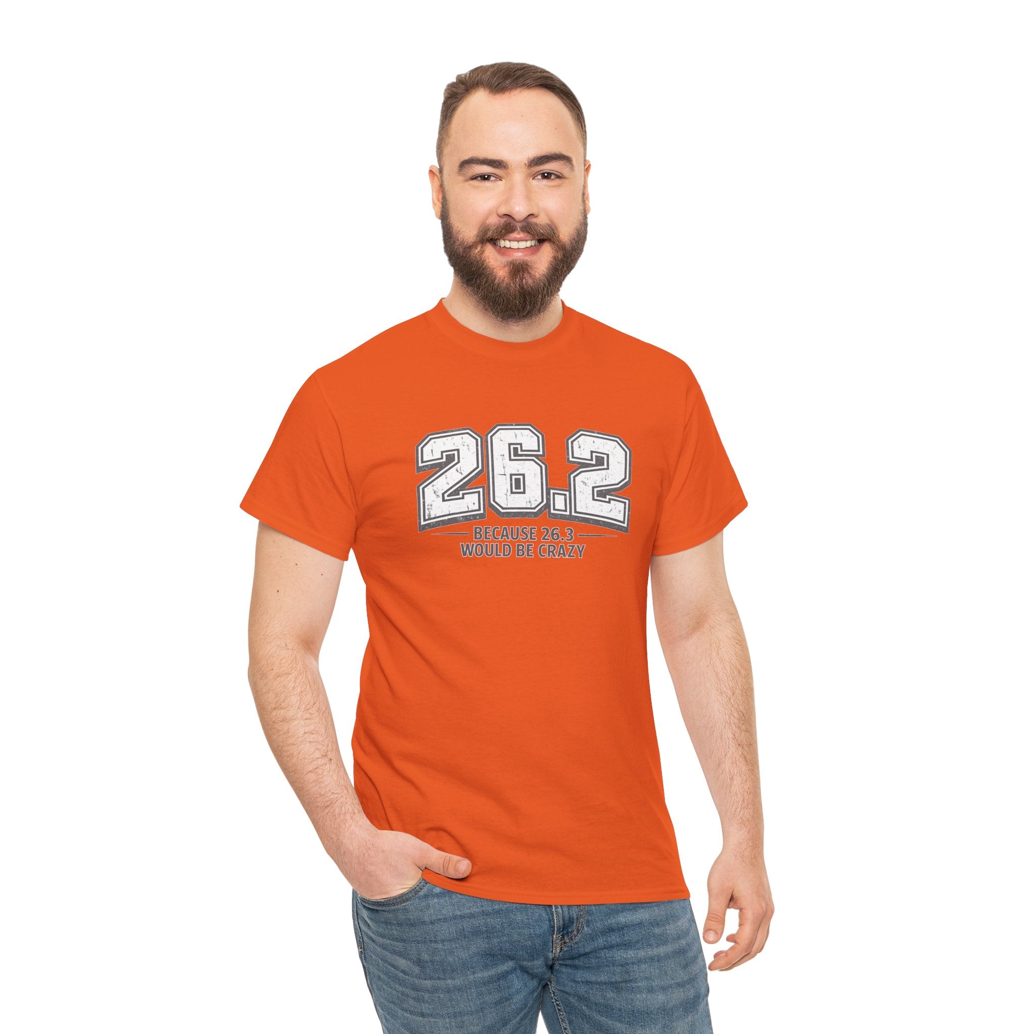 26.2 Because 26.3 Would Be Crazy T-Shirt – Funny Marathon Runner Graphic Tee