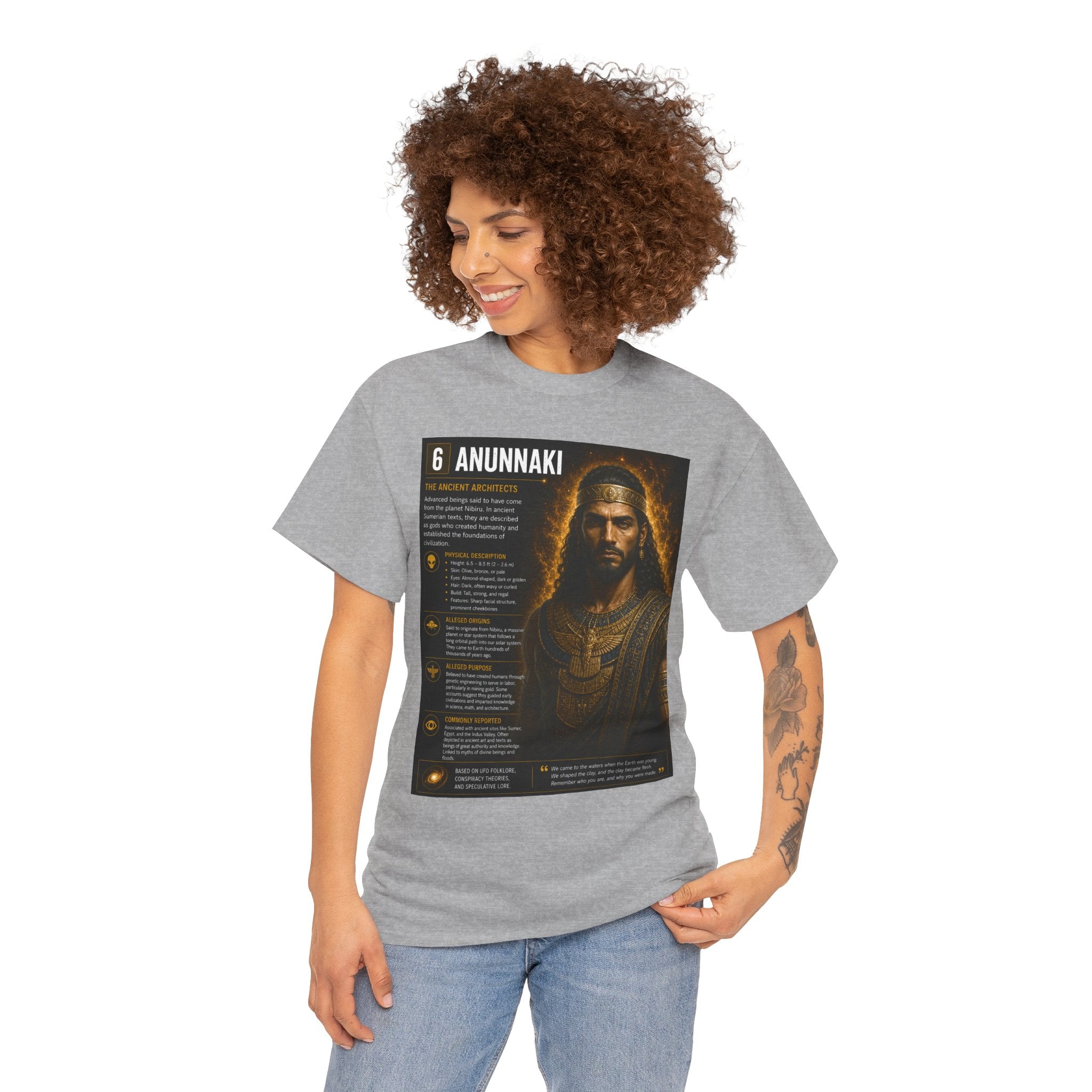 Anunnaki Alien T-Shirt – Ancient Aliens Informational Sci-Fi Graphic Tee for UFO Fans