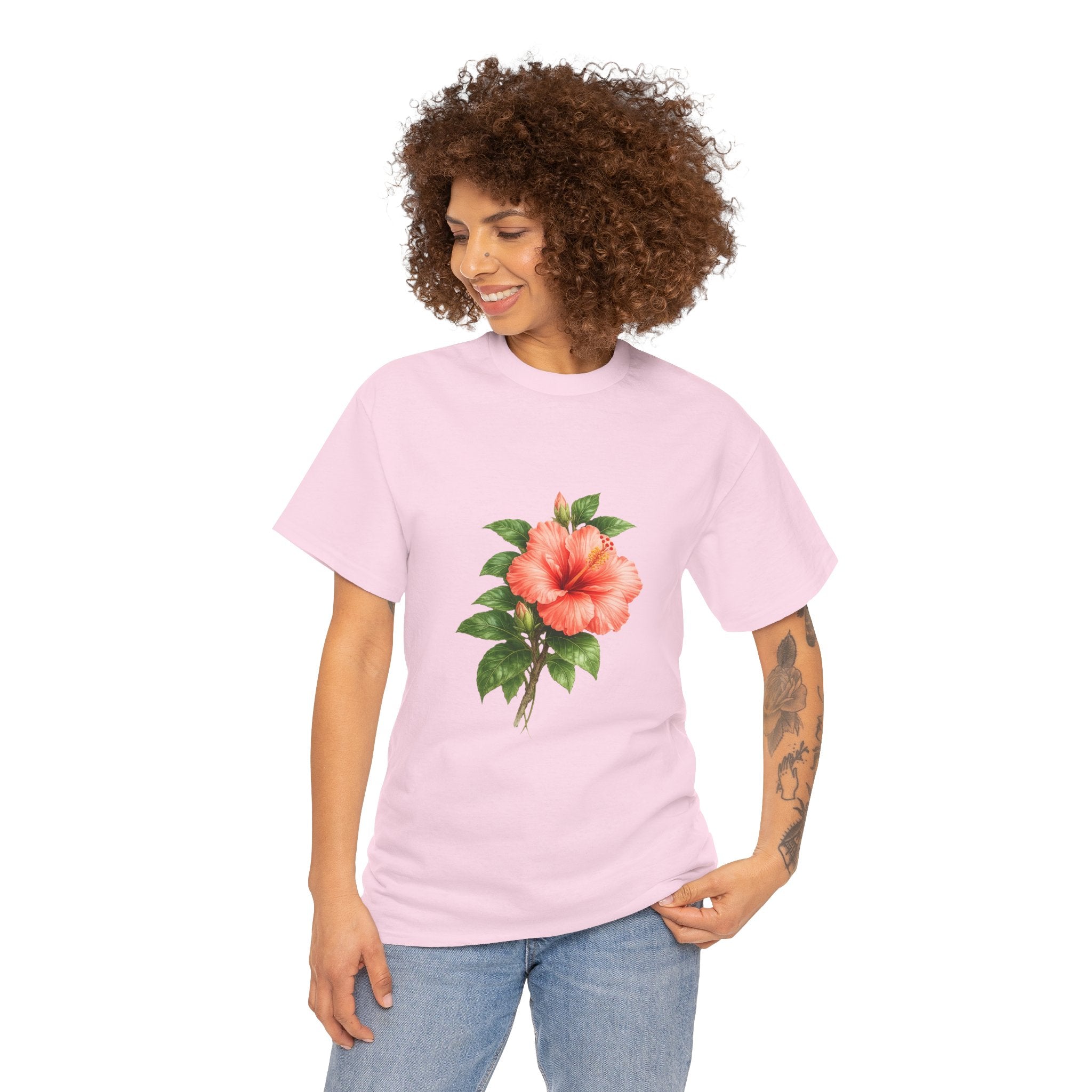 Hibiscus Flower T-Shirt – Tropical Floral Graphic Tee for Summer & Beach Style