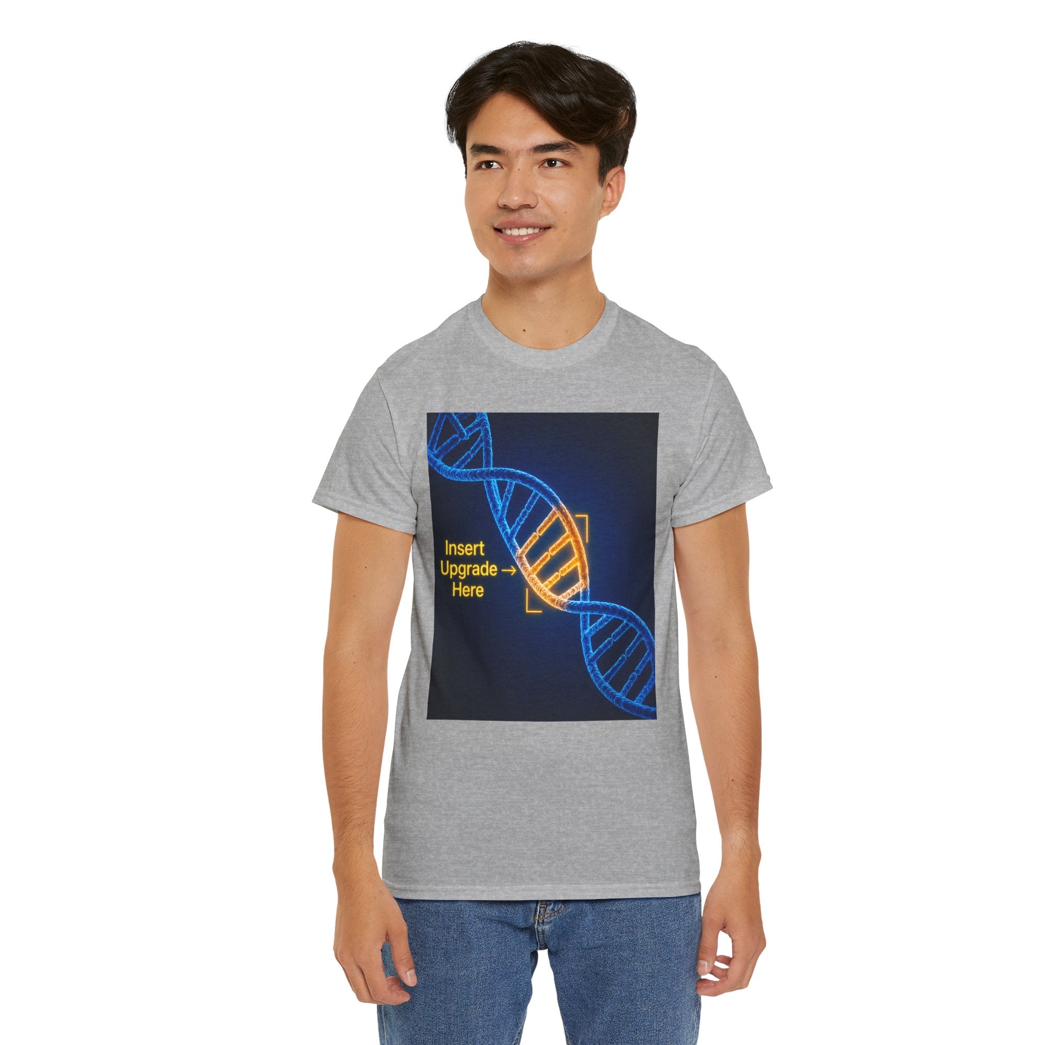 DNA Helix Graphic T Shirt – Insert Upgrade Here Ancient Alien Science Tee