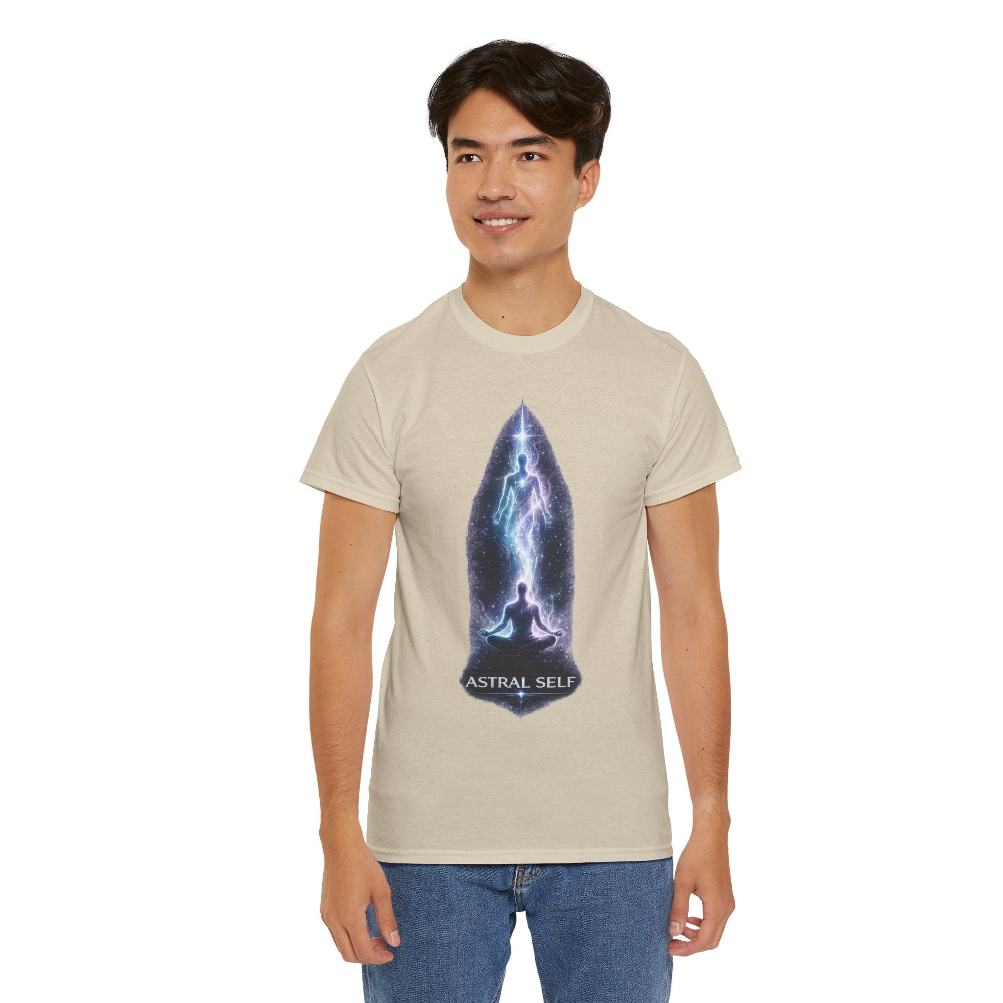 Astral Self Meditation T Shirt – Spiritual Astral Projection Cosmic Graphic Tee