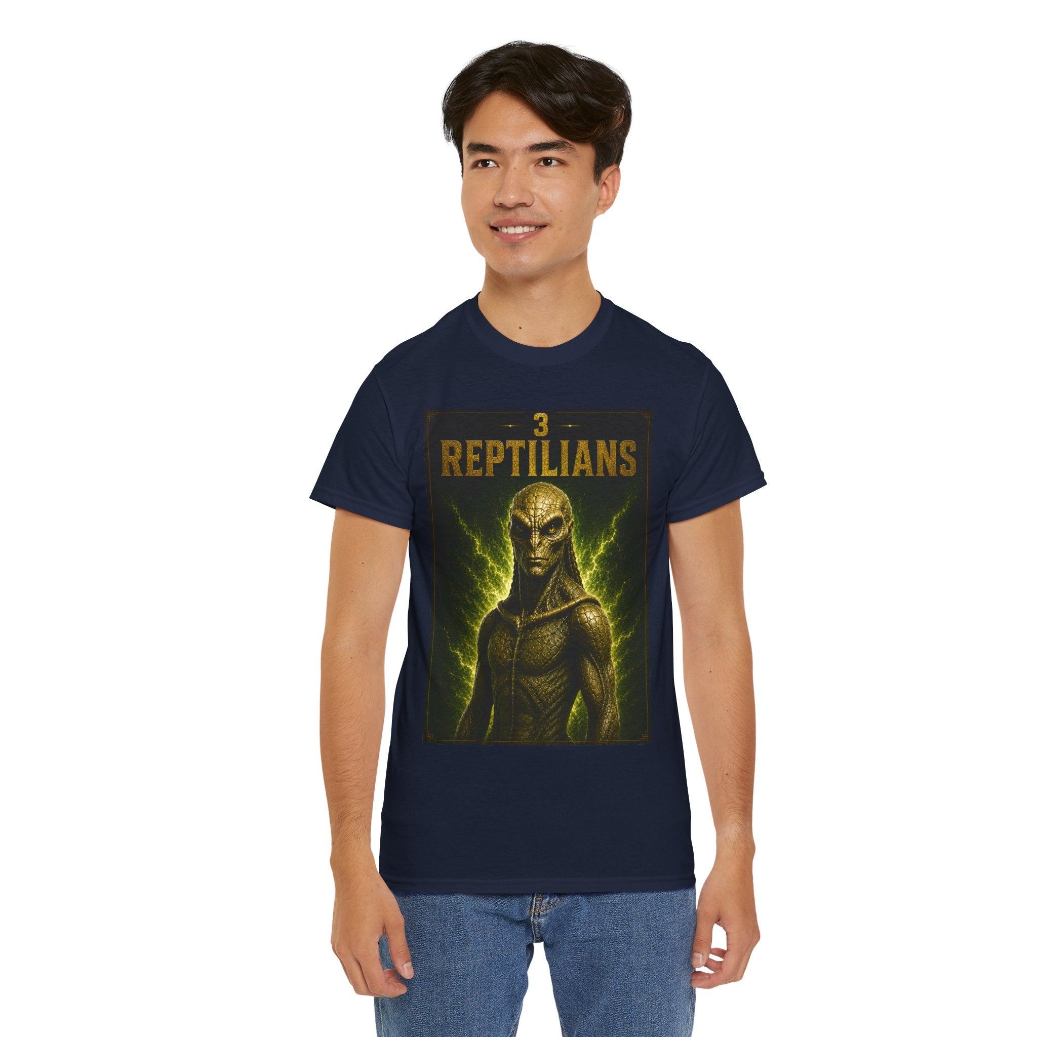 Reptilian Alien T-Shirt – Ancient Aliens Sci-Fi UFO Graphic Tee for Men & Women
