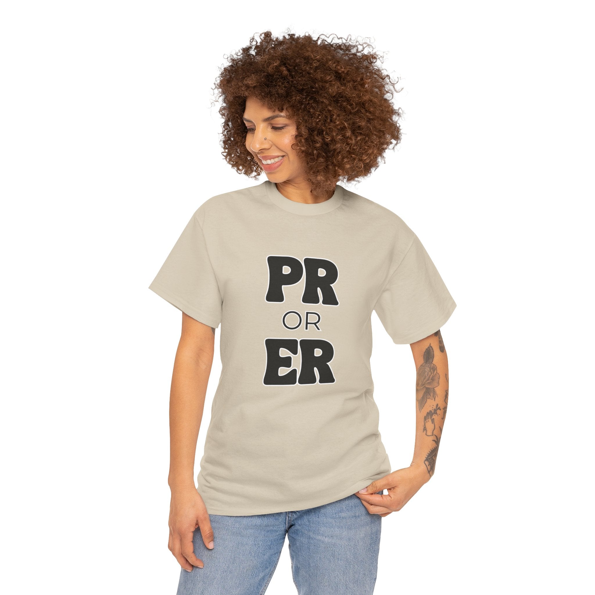 PR or ER T-Shirt | Funny Powerlifting Gym Shirt | Weightlifting Gift for Men & Women