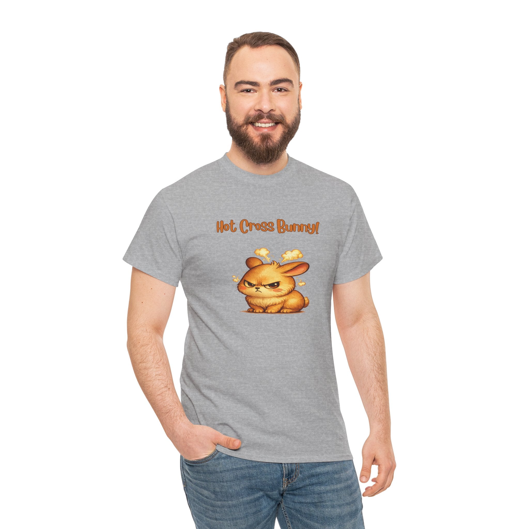 Hot Cross Bunny T Shirt – Funny Angry Bunny Easter Graphic Tee
