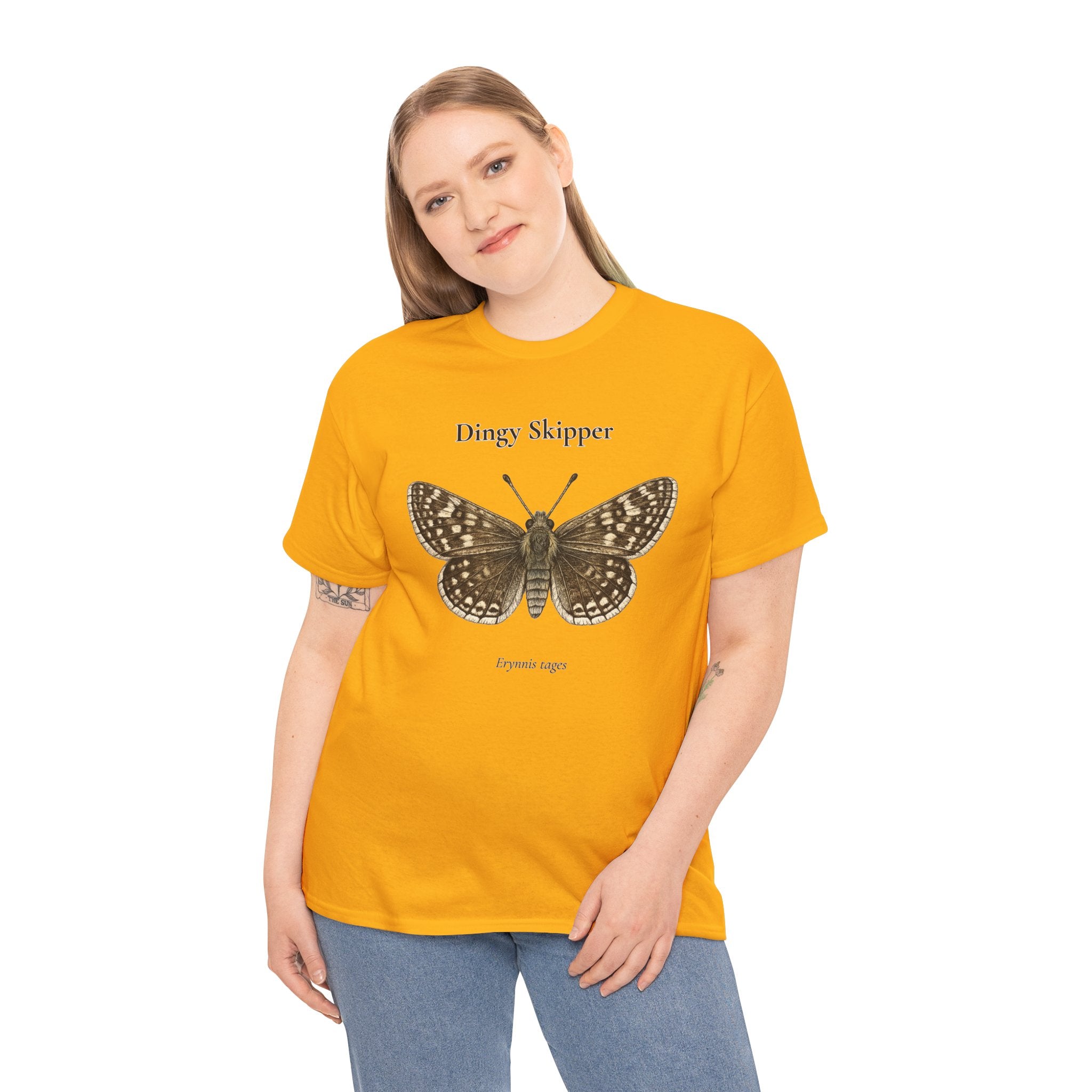 Dingy Skipper Butterfly Graphic T-Shirt | WildOrbit