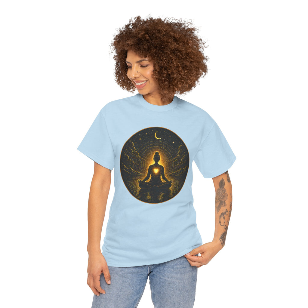 Empty Mind Full Heart Illustrated T-Shirt – Meditation Inner Light Graphic Tee