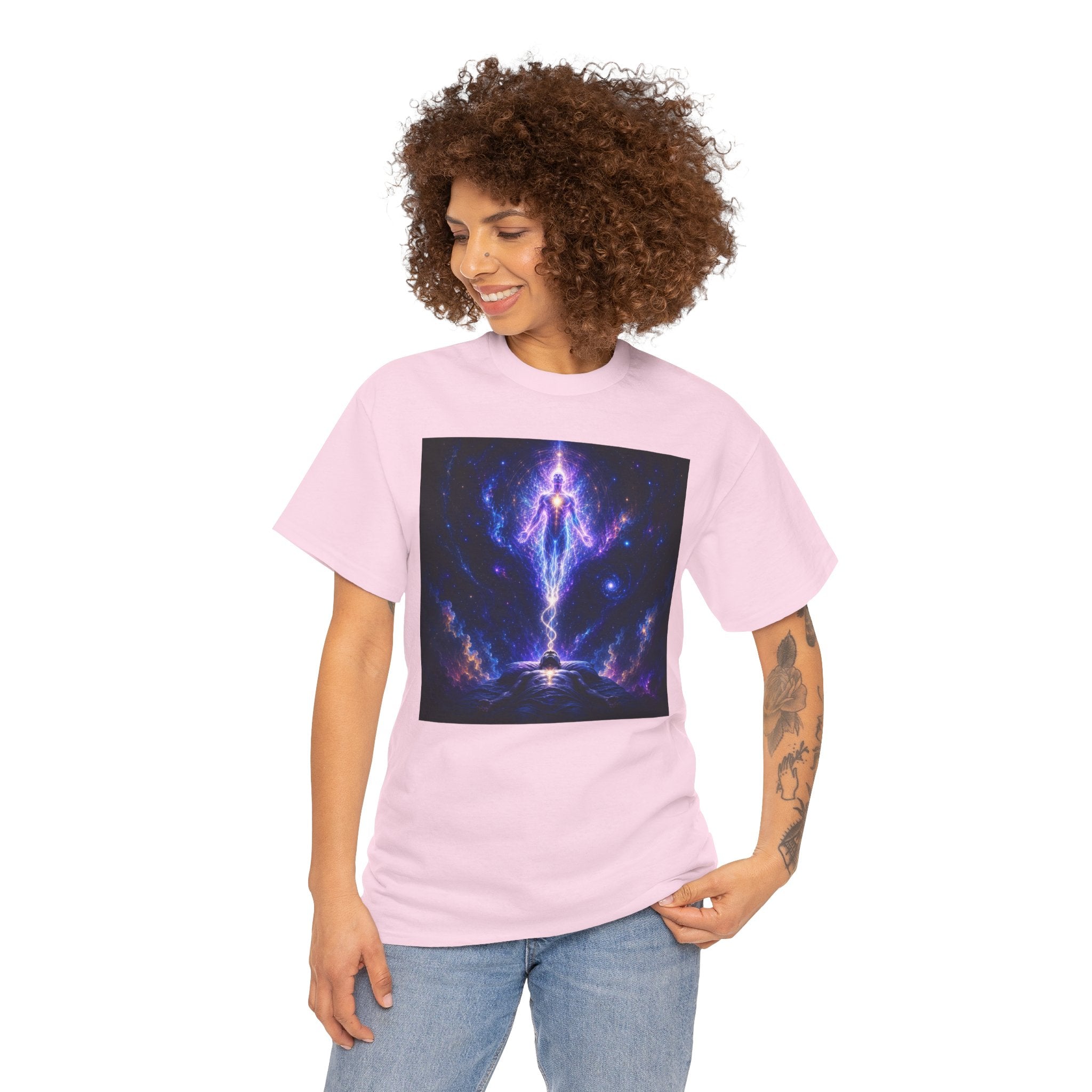 The Separation Spiritual Ascension Tee — Cosmic Energy Meditation Graphic T Shirt