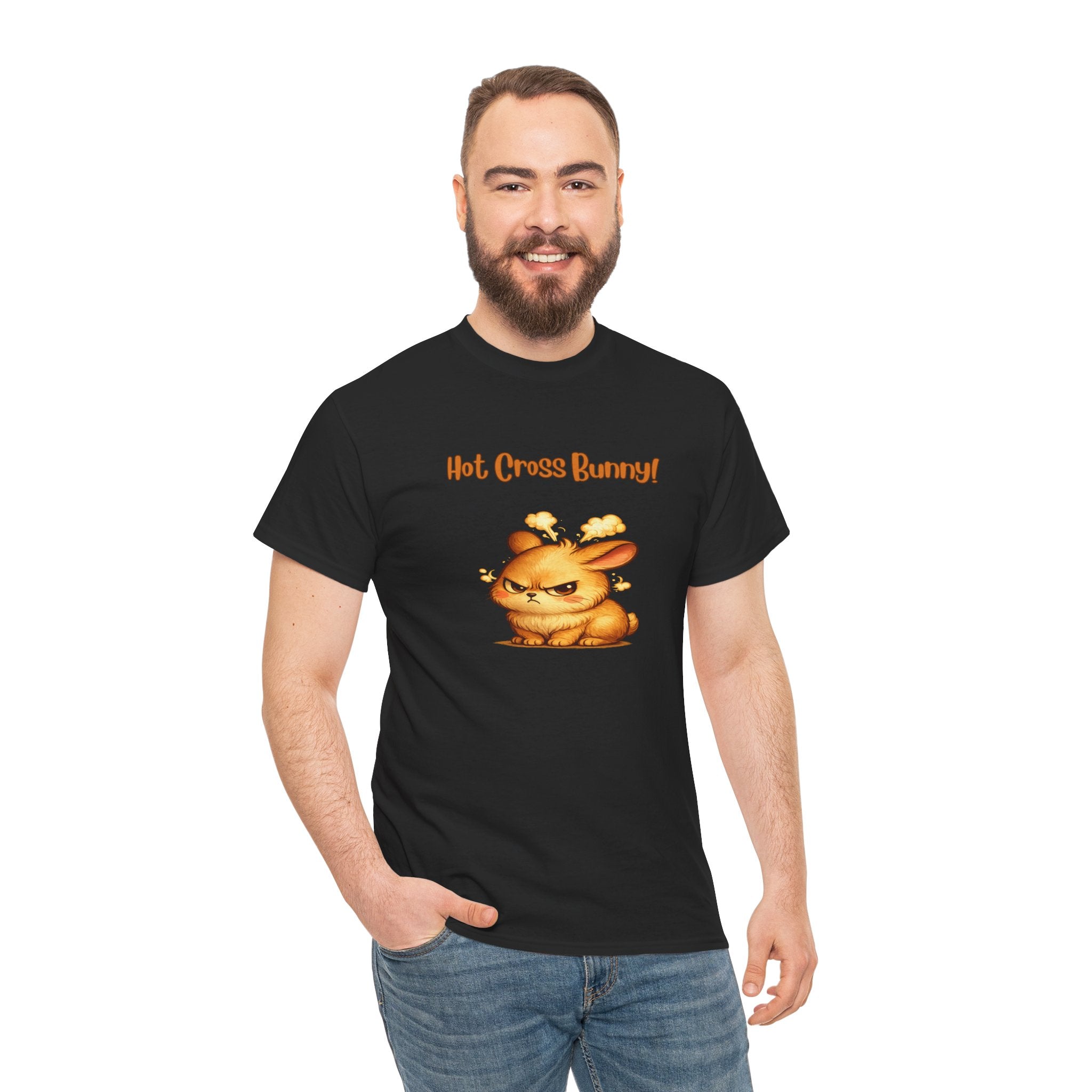 Hot Cross Bunny T Shirt – Funny Angry Bunny Easter Graphic Tee