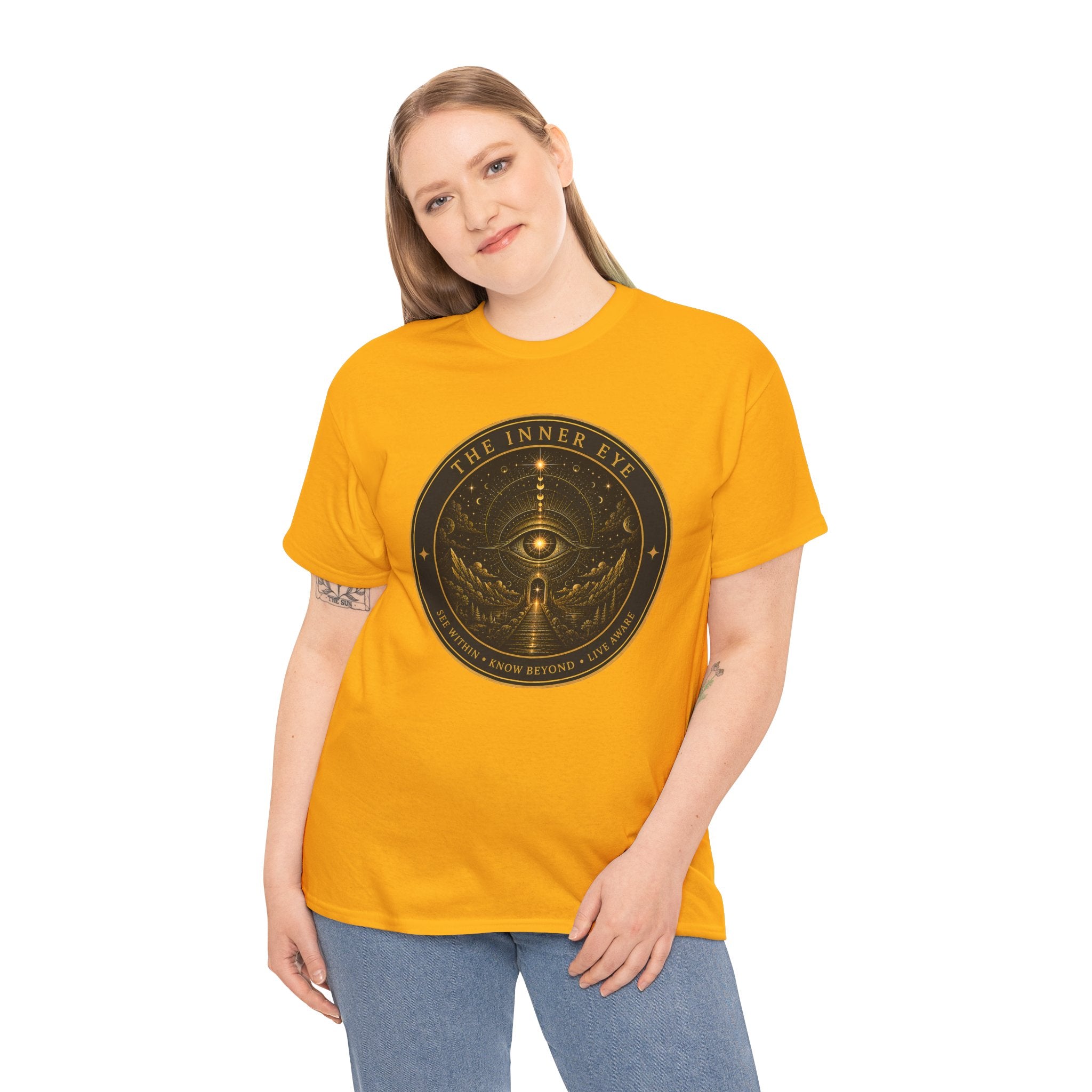 The Inner Eye Badge T-Shirt – Mystical Vision Sacred Geometry Graphic Tee
