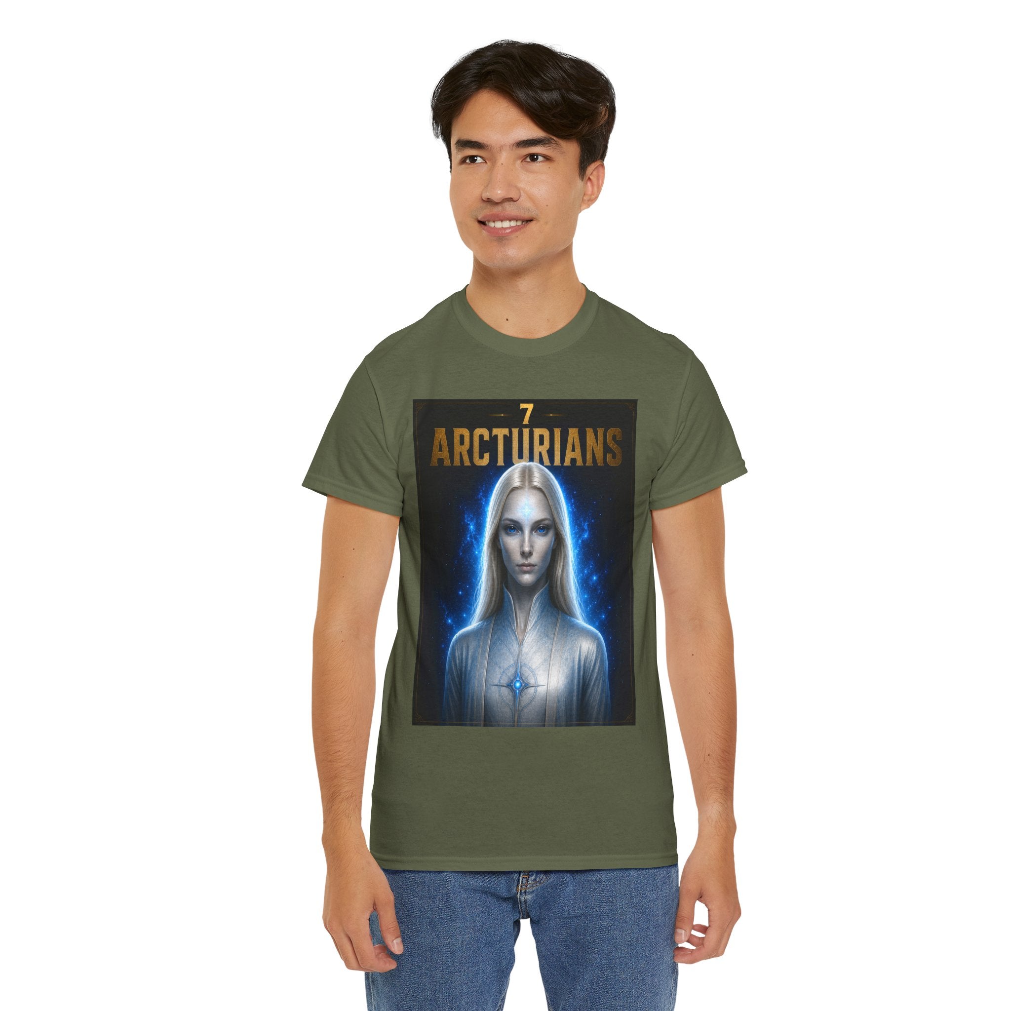 Arcturians Alien T-Shirt – Cosmic Ancient Aliens Sci-Fi Graphic Tee for UFO Fans