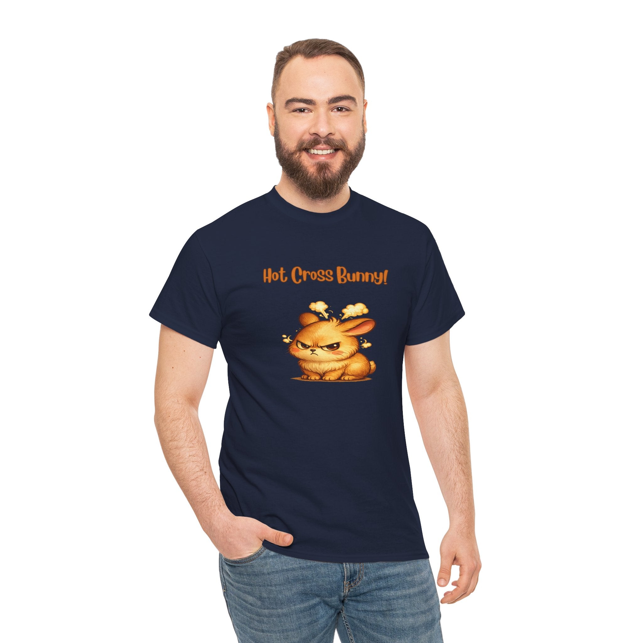Hot Cross Bunny T Shirt – Funny Angry Bunny Easter Graphic Tee