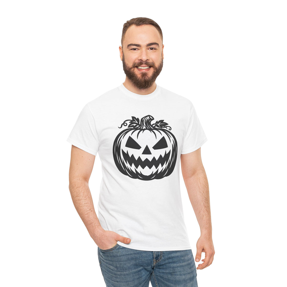Jack-O'-Lantern Halloween Graphic T-Shirt | WildOrbit
