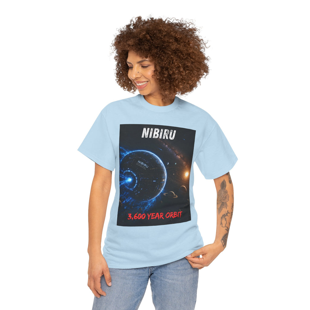 Nibiru 3,600 Year Orbit T Shirt – Ancient Alien Sci Fi Planet Graphic Tee