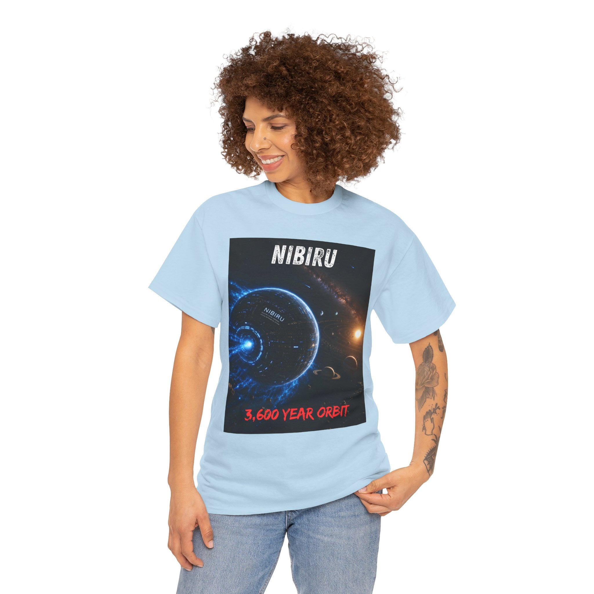 Nibiru 3,600 Year Orbit T Shirt – Ancient Alien Sci Fi Planet Graphic Tee