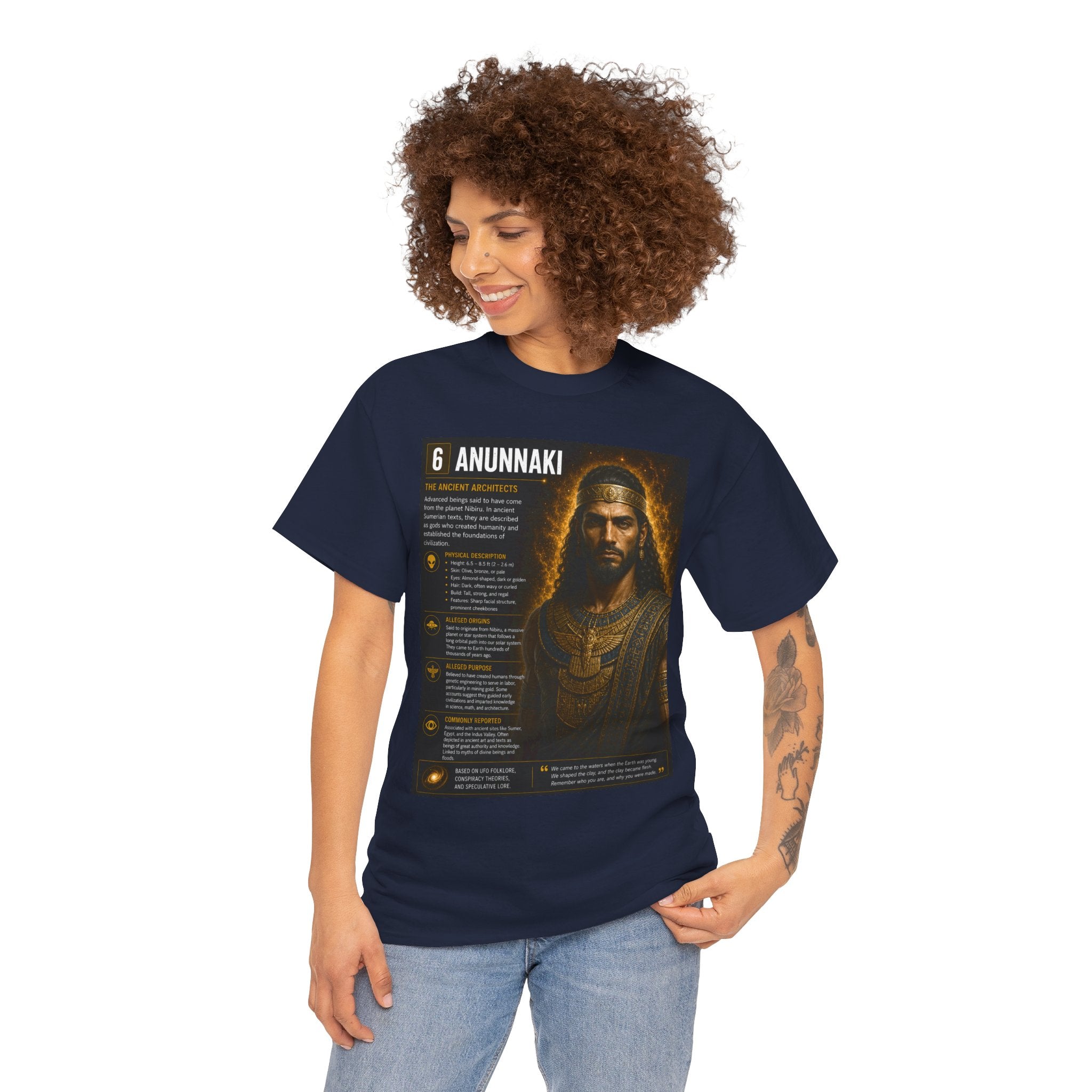 Anunnaki Alien T-Shirt – Ancient Aliens Informational Sci-Fi Graphic Tee for UFO Fans