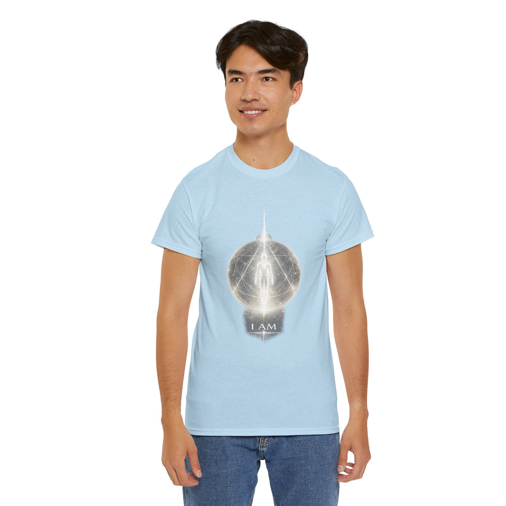 I AM Spiritual Energy T Shirt – Cosmic Light Being Meditation Graphic Tee
