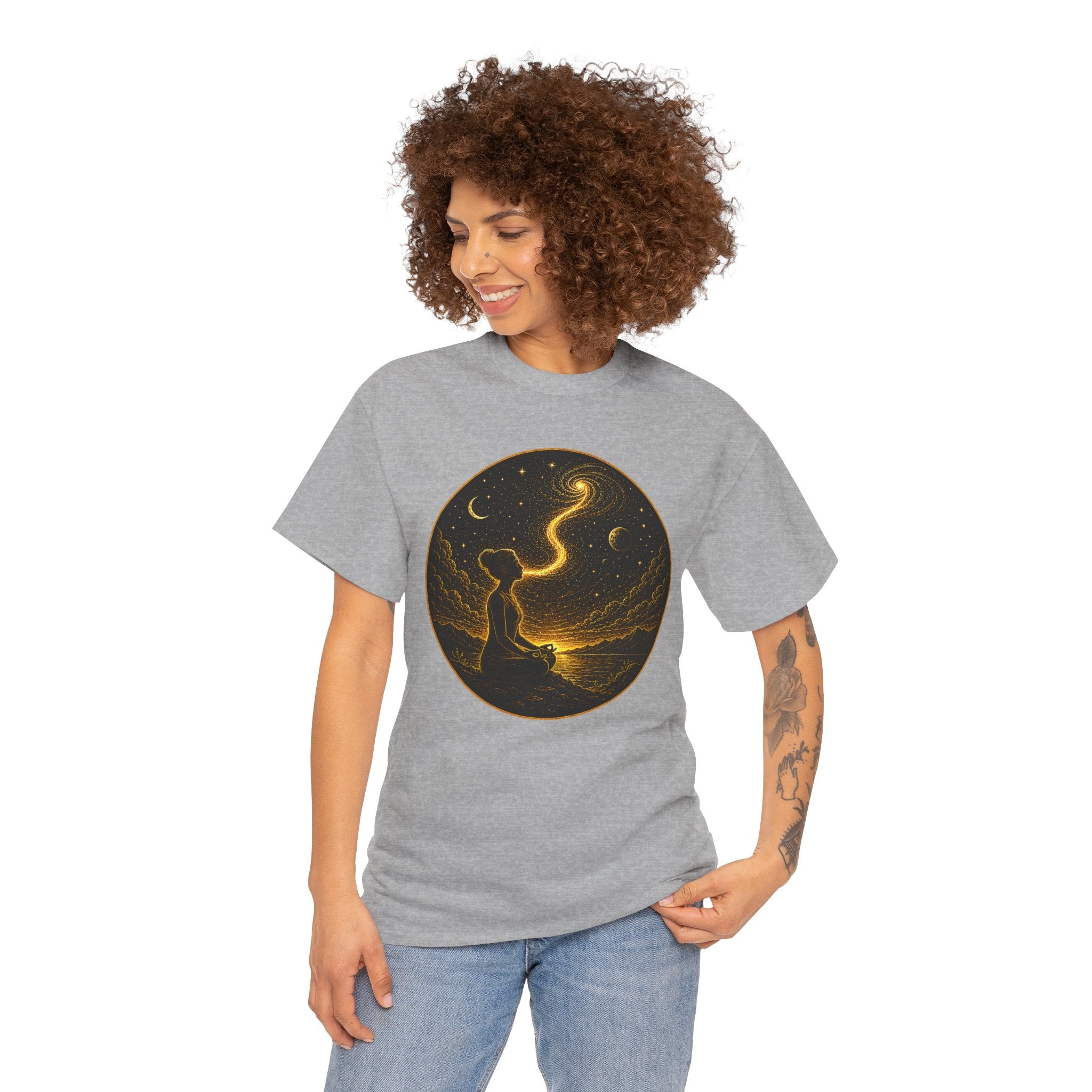 Breath Is The Bridge Illustrated T-Shirt – Meditation Breathwork Graphic Tee