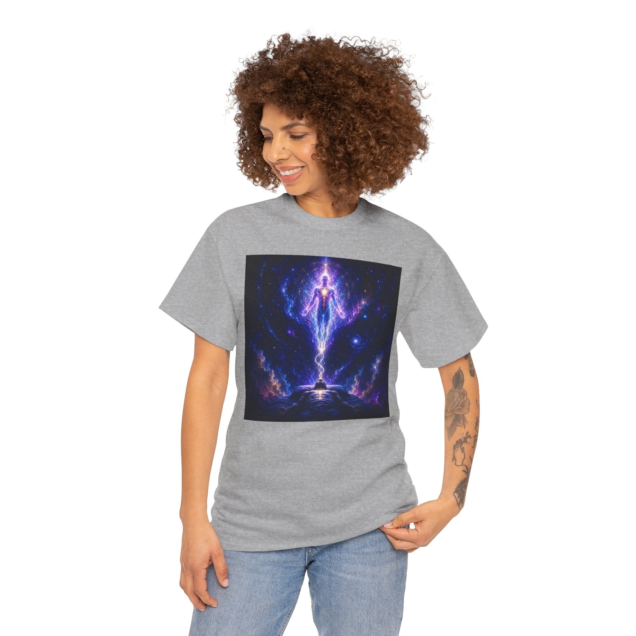 The Separation Spiritual Ascension Tee — Cosmic Energy Meditation Graphic T Shirt