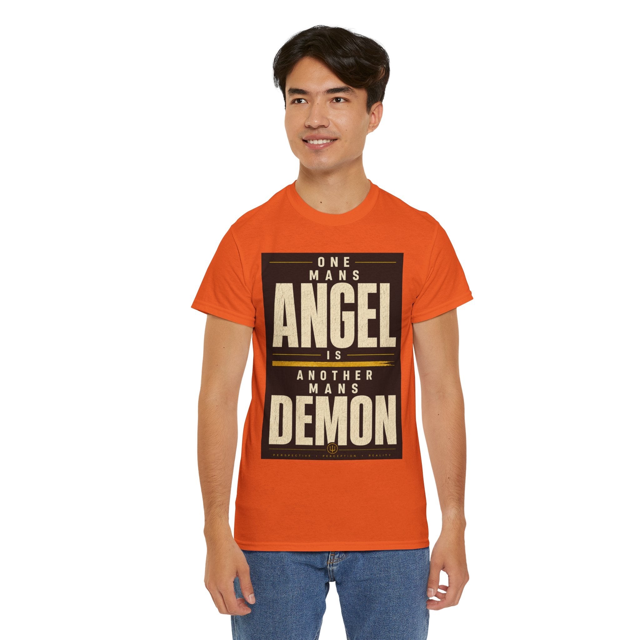 One Man’s Angel Is Another Man’s Demon T Shirt – Philosophical Statement Graphic Tee