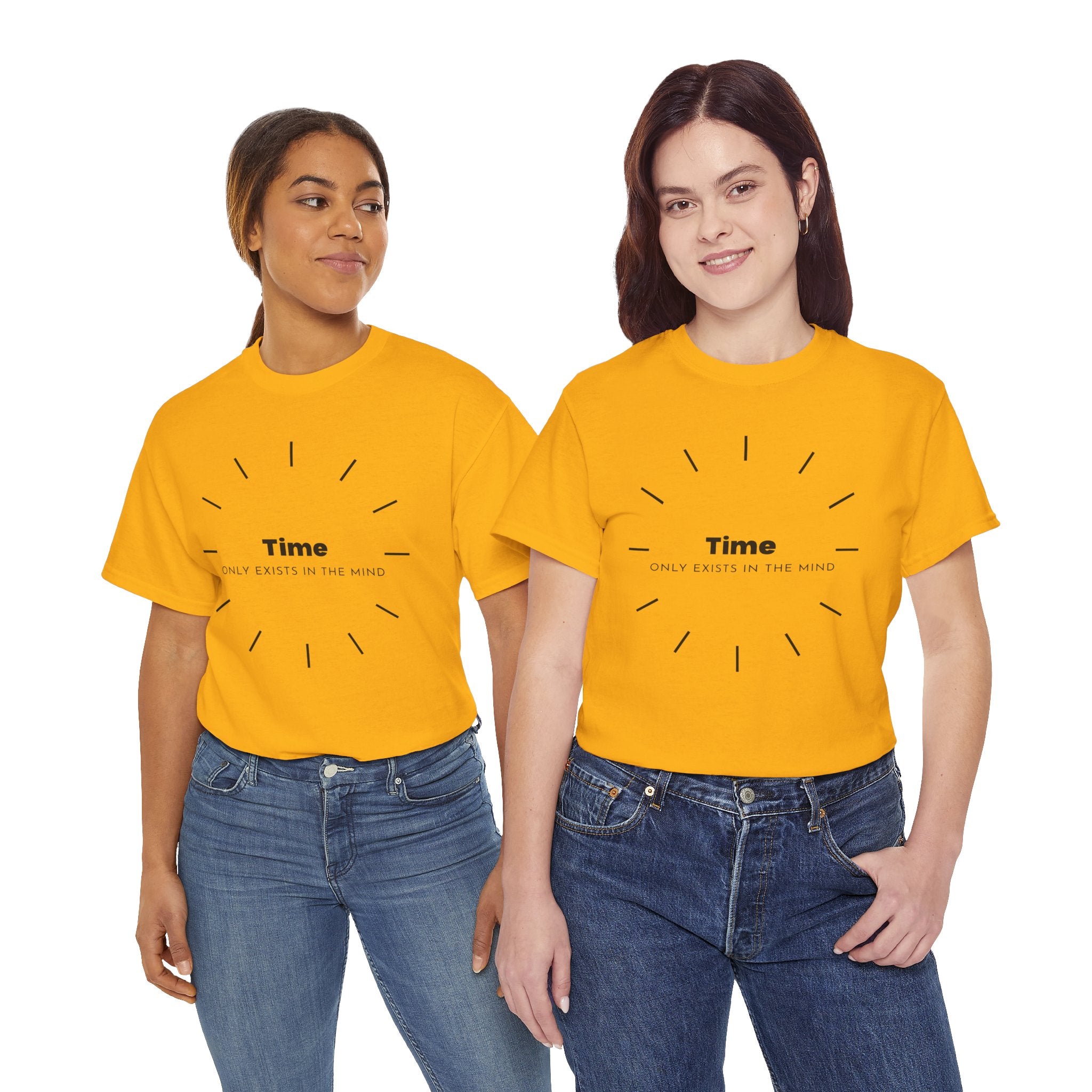 Time Only Exists In The Mind Philosophical Quote T Shirt – Minimalist Existential Graphic Tee