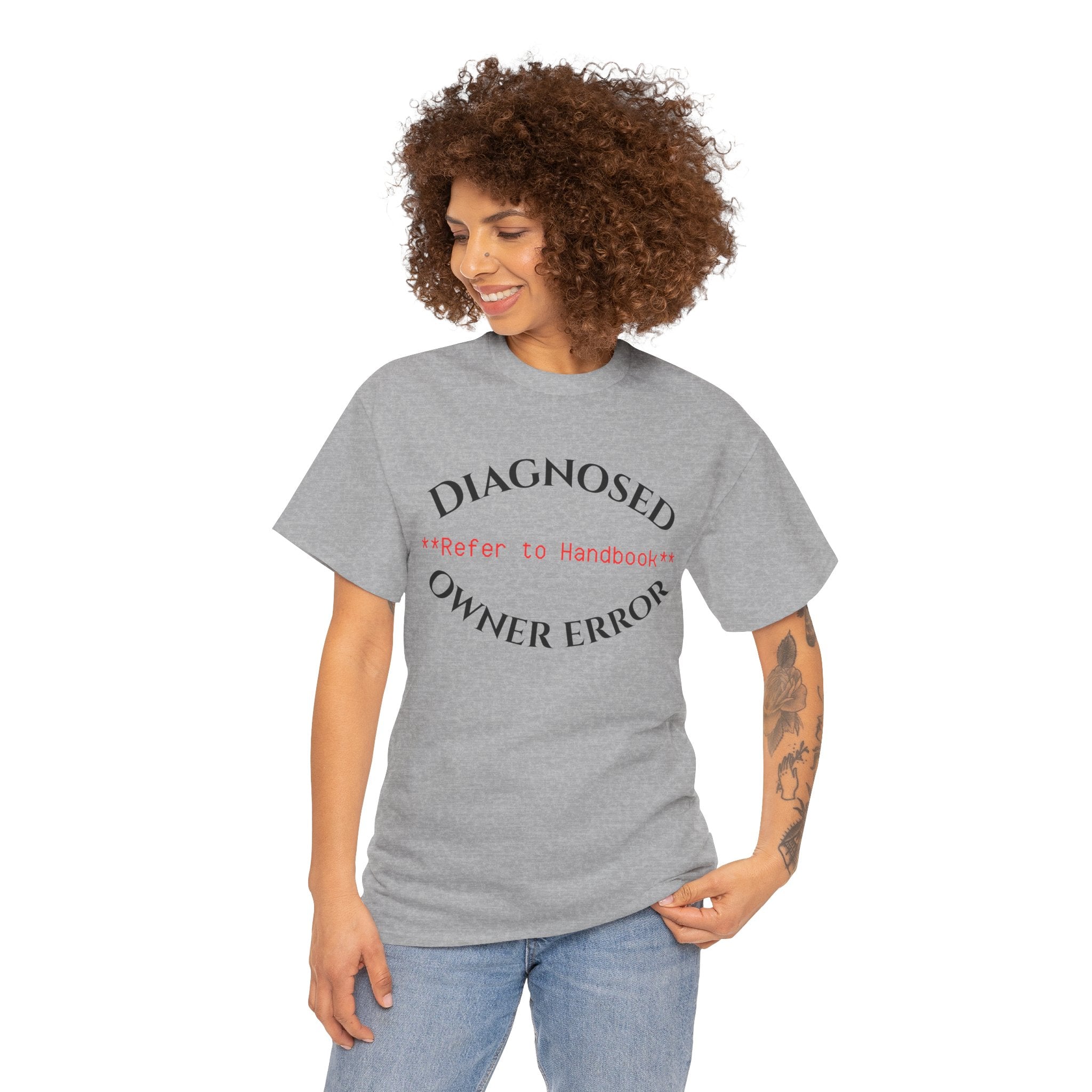 Diagnosed Owner Error Shirt – Funny Mechanics IT & Tech Support Graphic Tee