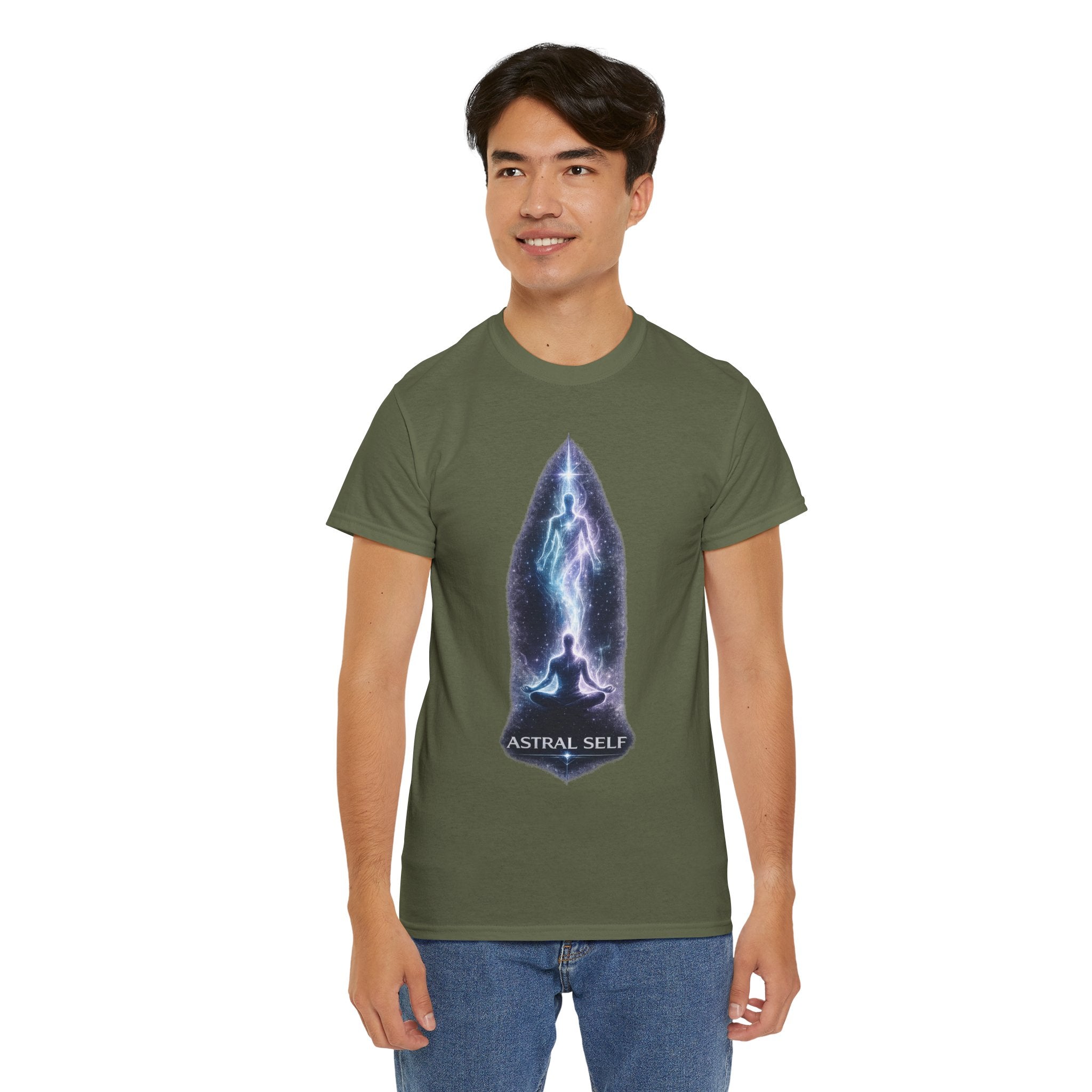Astral Self Meditation T Shirt – Spiritual Astral Projection Cosmic Graphic Tee