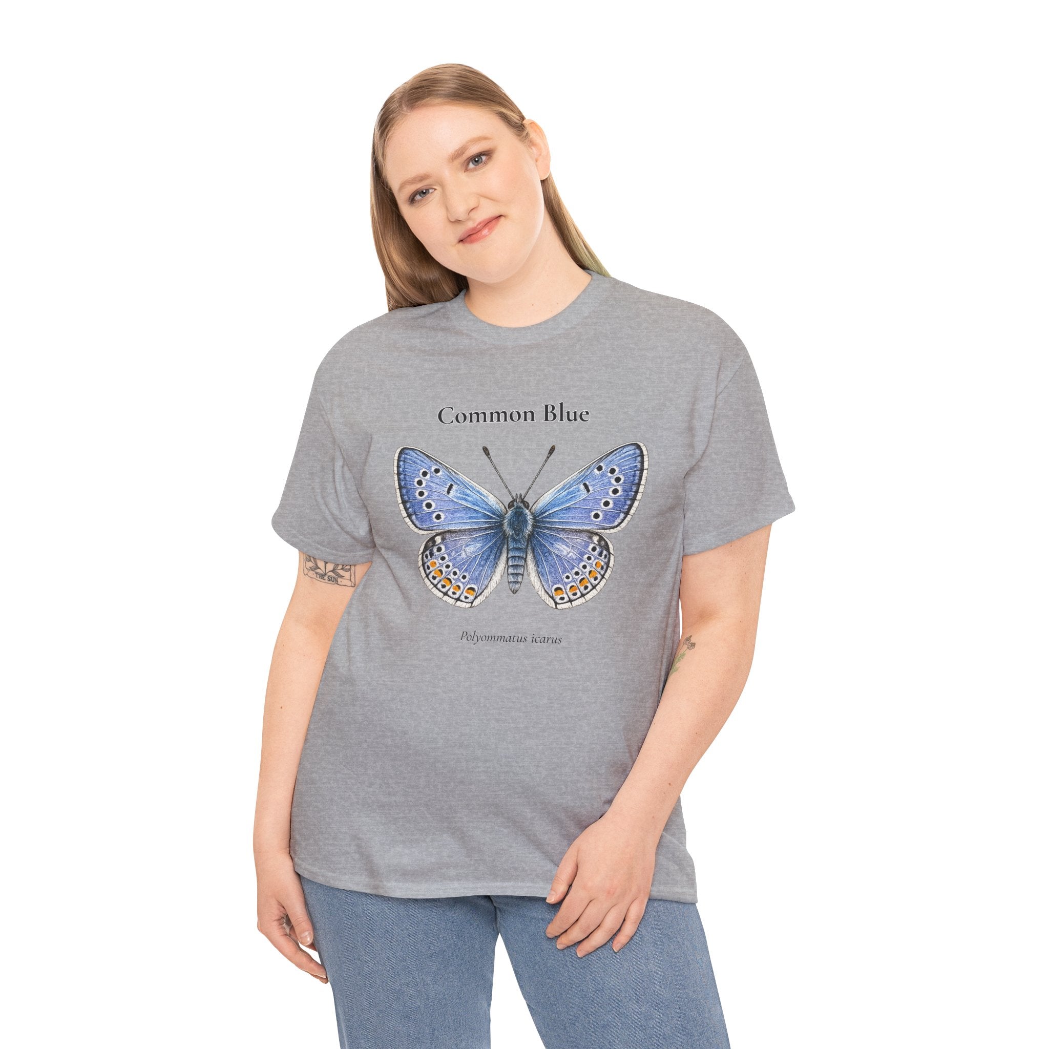 Common Blue Butterfly Graphic T-Shirt | WildOrbit