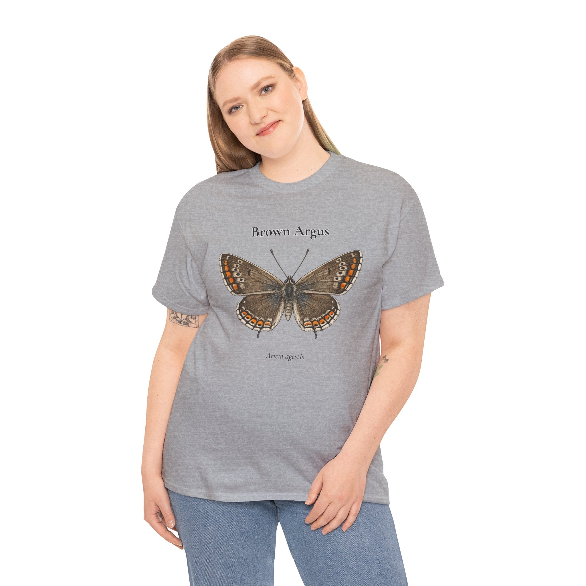 Brown Argus Butterfly Graphic T-Shirt | WildOrbit
