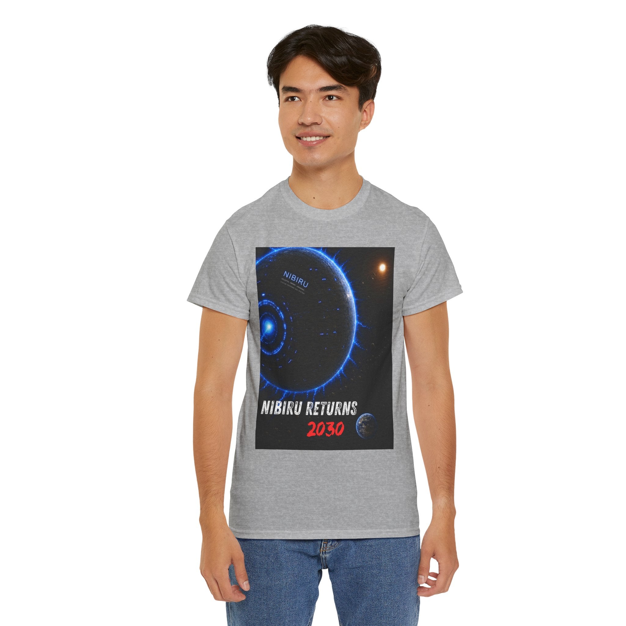 Nibiru Returns 2030 T Shirt – Ancient Sumerian Prophecy Alien Planet Graphic Tee