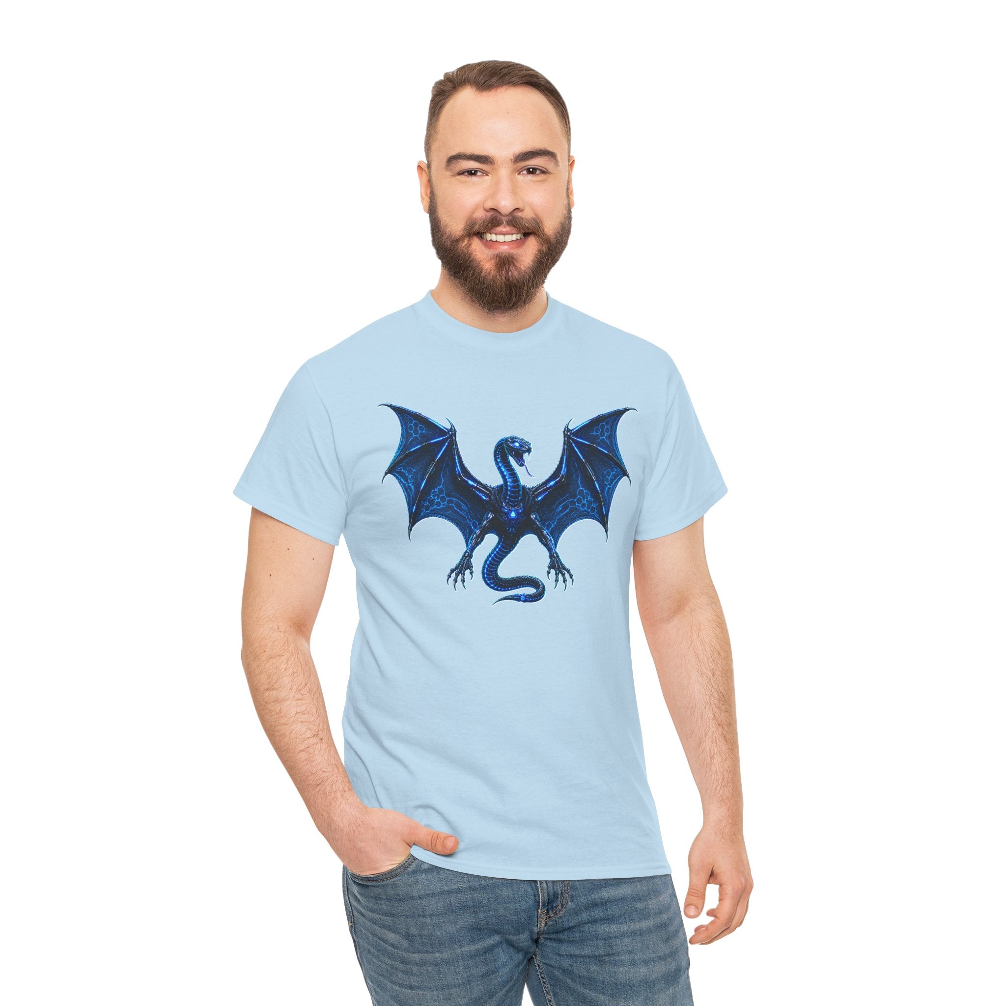 Snake-Headed Bat Cyberpunk Graphic T-Shirt | WildOrbit