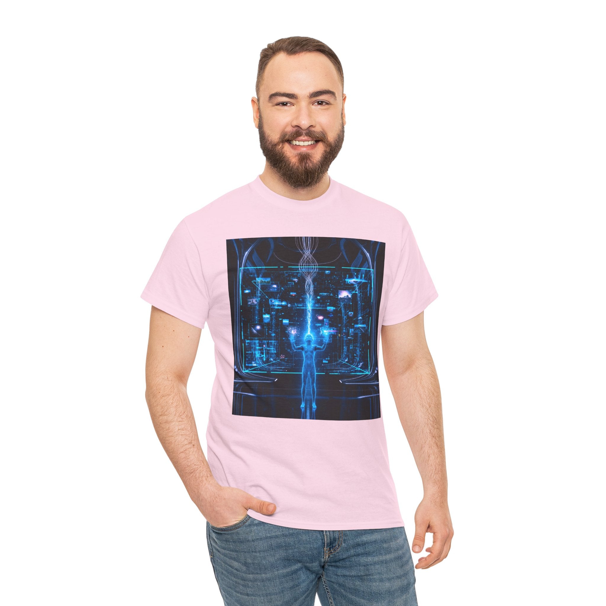 Sci Fi Regeneration Cyberpunk Neural Interface T Shirt – Futuristic AI Cyberpunk Graphic Tee