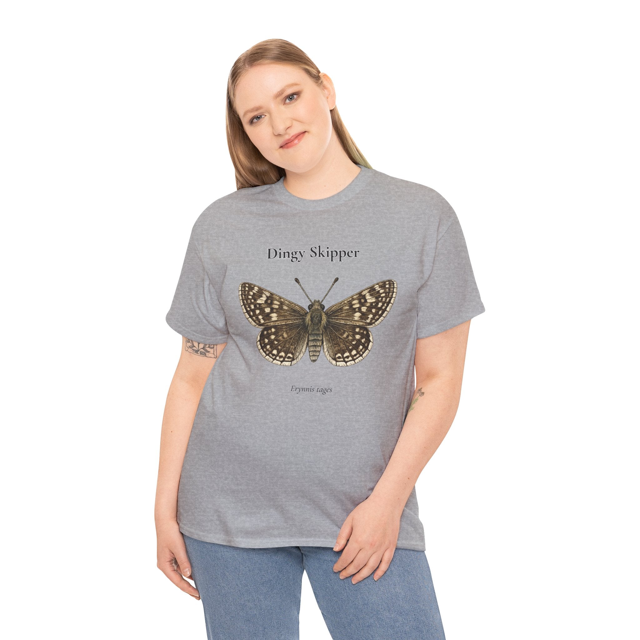 Dingy Skipper Butterfly Graphic T-Shirt | WildOrbit