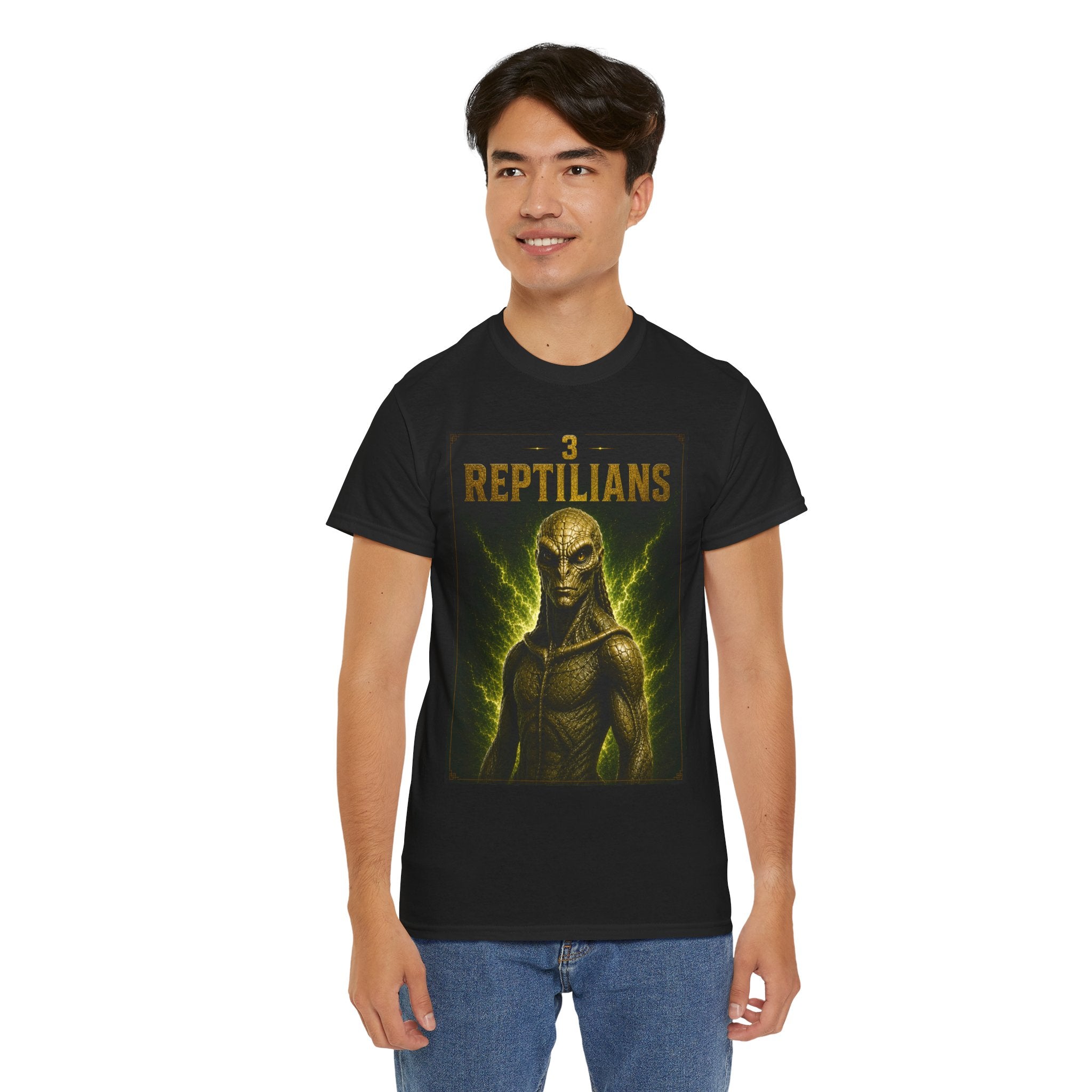 Reptilian Alien T-Shirt – Ancient Aliens Sci-Fi UFO Graphic Tee for Men & Women