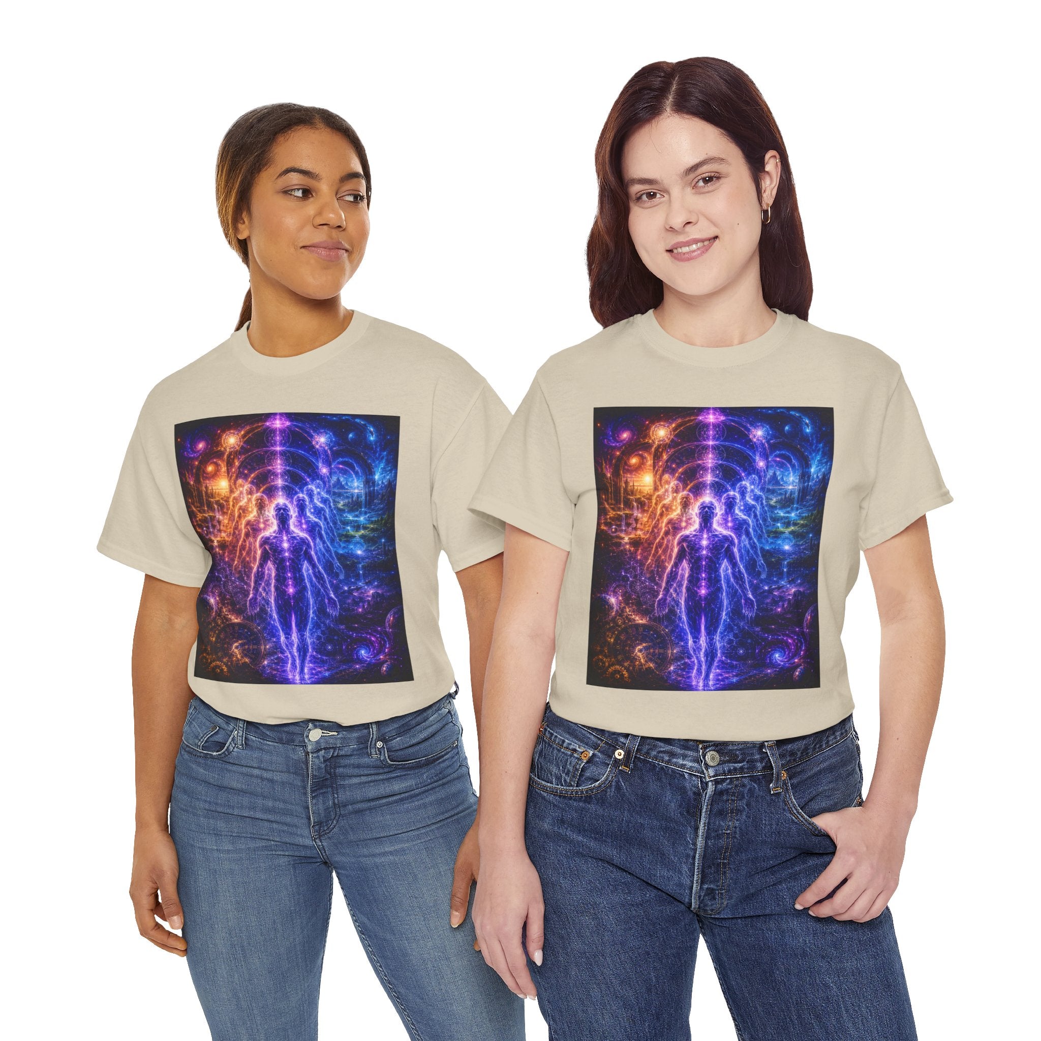The Multidimensional Self T Shirt – Spiritual Cosmic Aura Graphic Tee