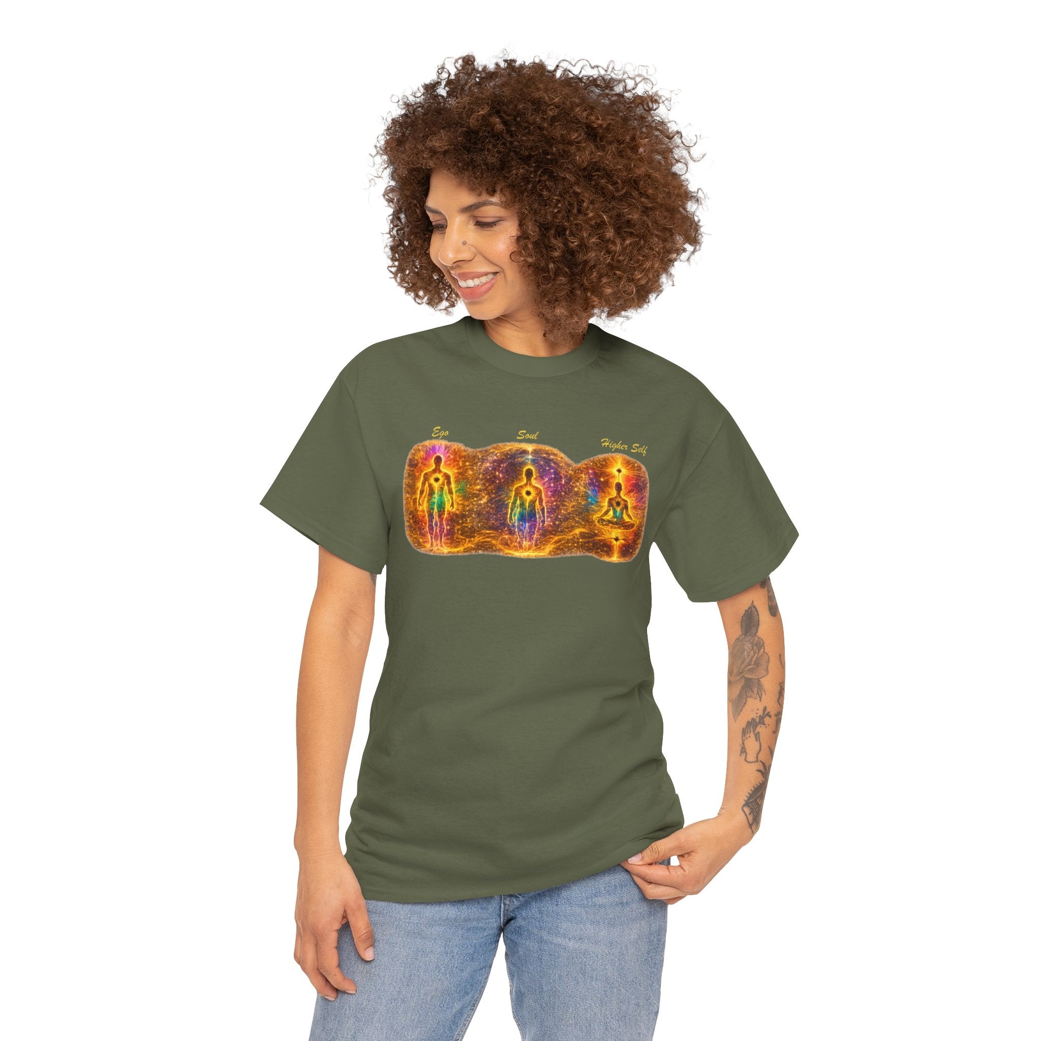 Ego Soul Higher Self Chakra Alignment T Shirt – Spiritual Energy Meditation Graphic Tee
