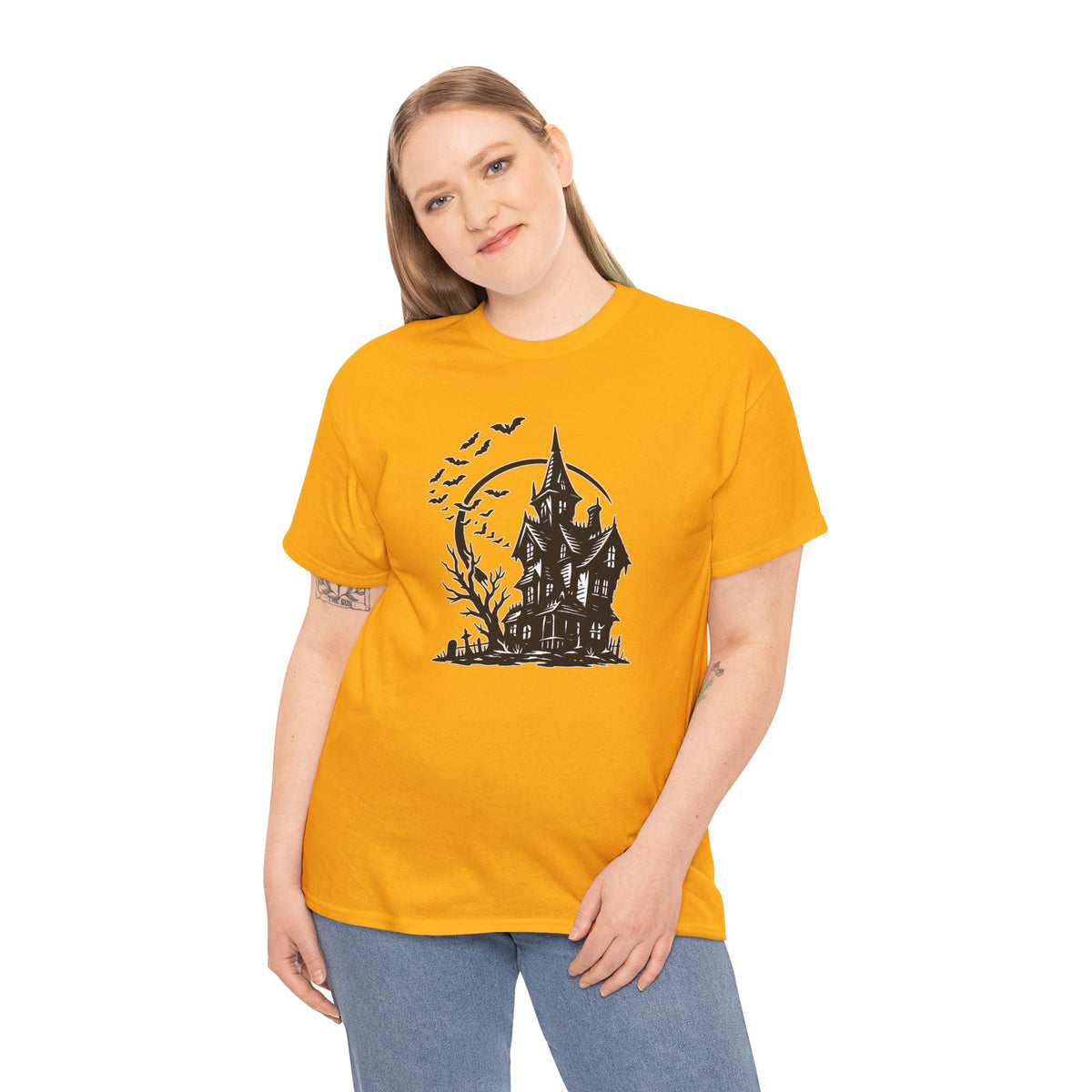 Haunted House Halloween Graphic T-Shirt | WildOrbit