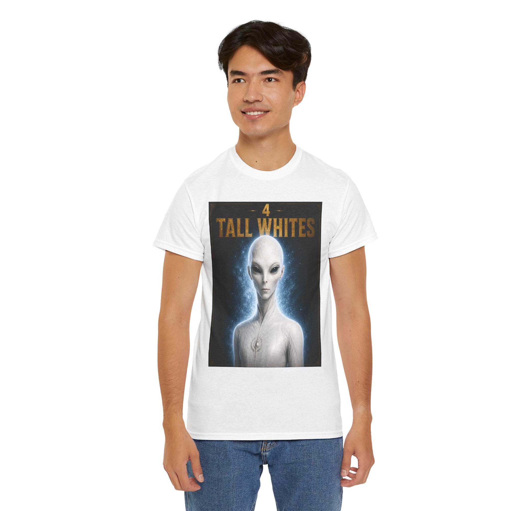 Tall Whites Alien T-Shirt – Ancient Aliens Sci-Fi Graphic Tee for UFO & Extraterrestrial Fans