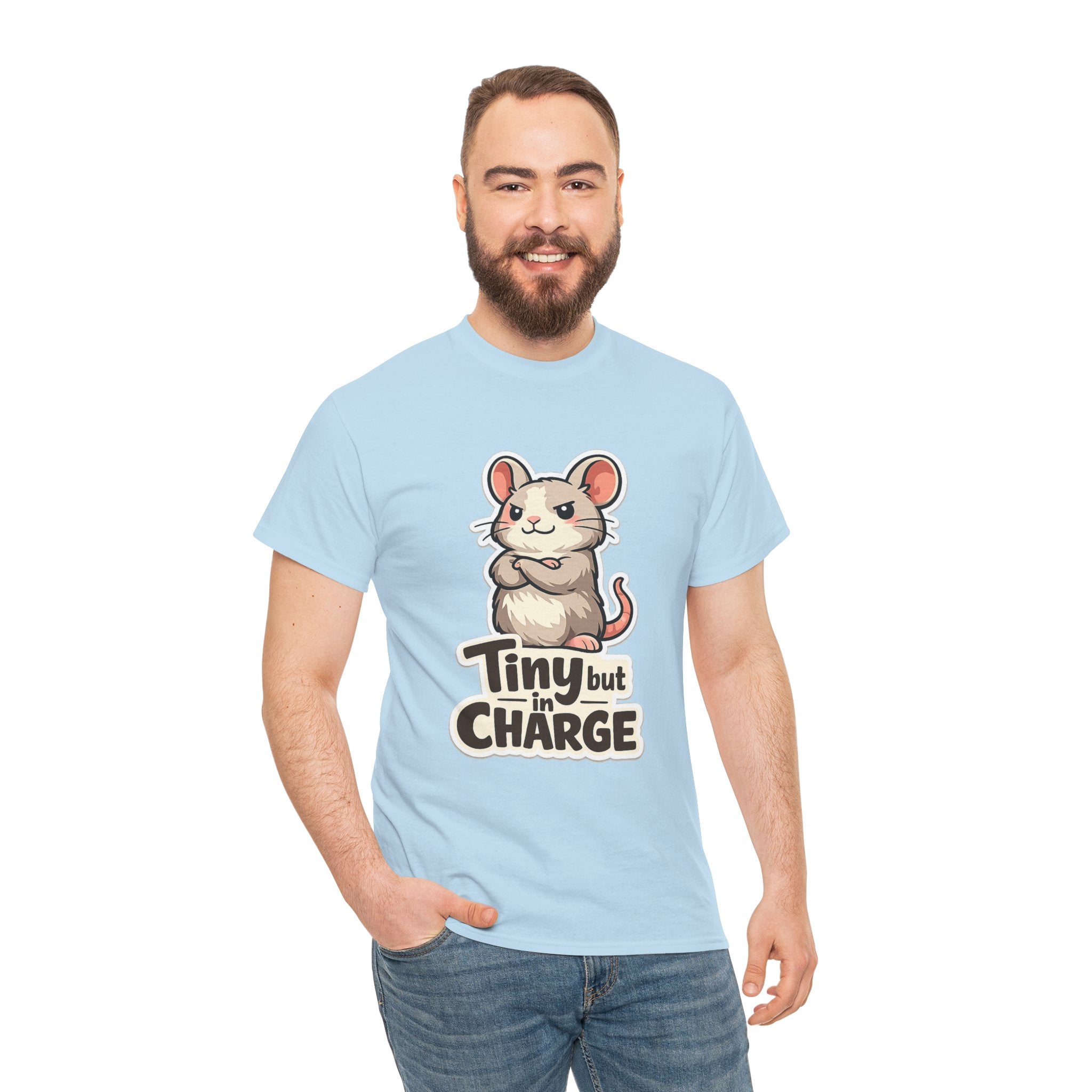 Mouse Tiny But In Charge Graphic T-Shirt | WildOrbit