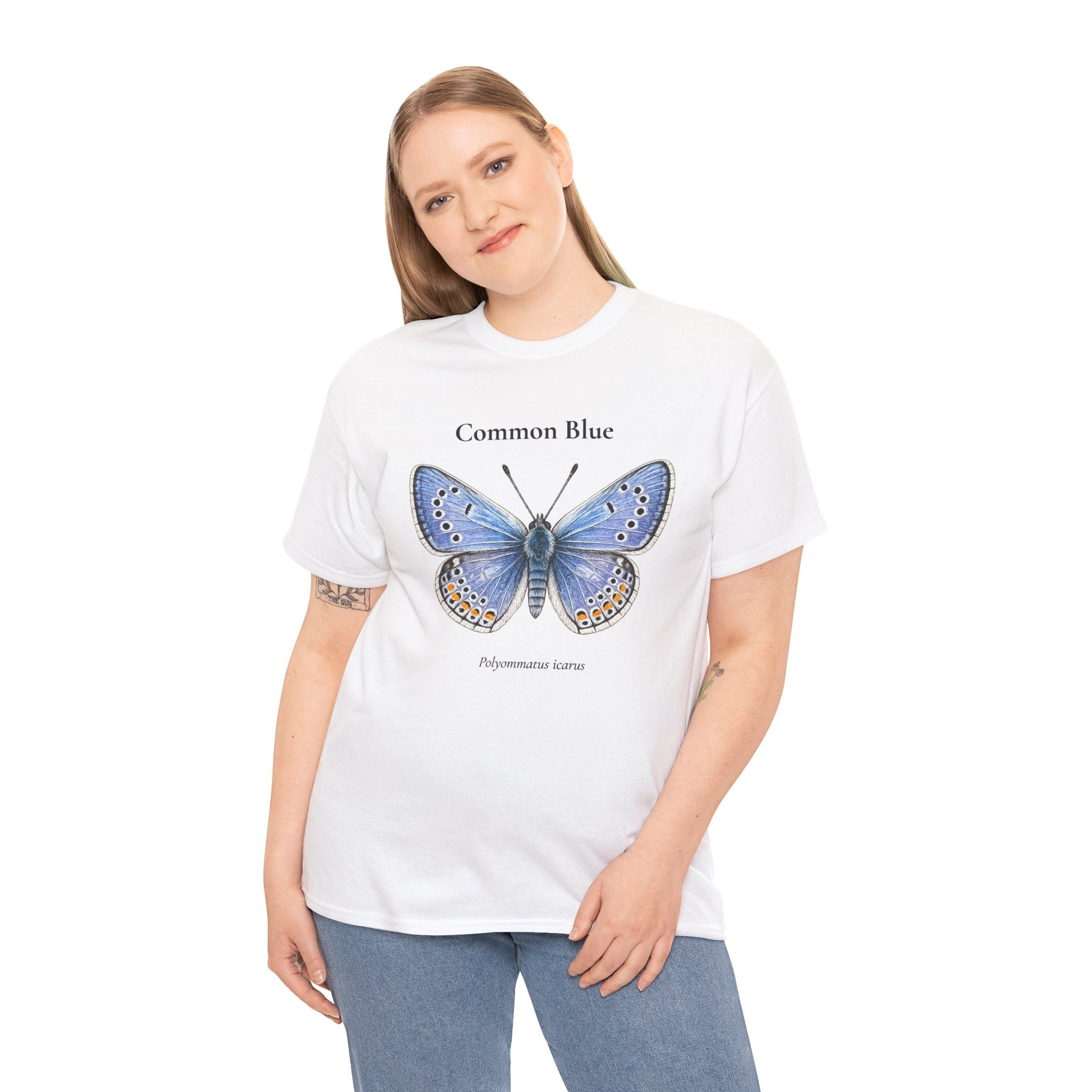 Common Blue Butterfly Graphic T-Shirt | WildOrbit