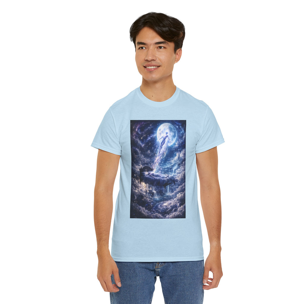 Lucid Exit Spiritual Graphic T Shirt – Celestial Cosmic Dreamscape Tee