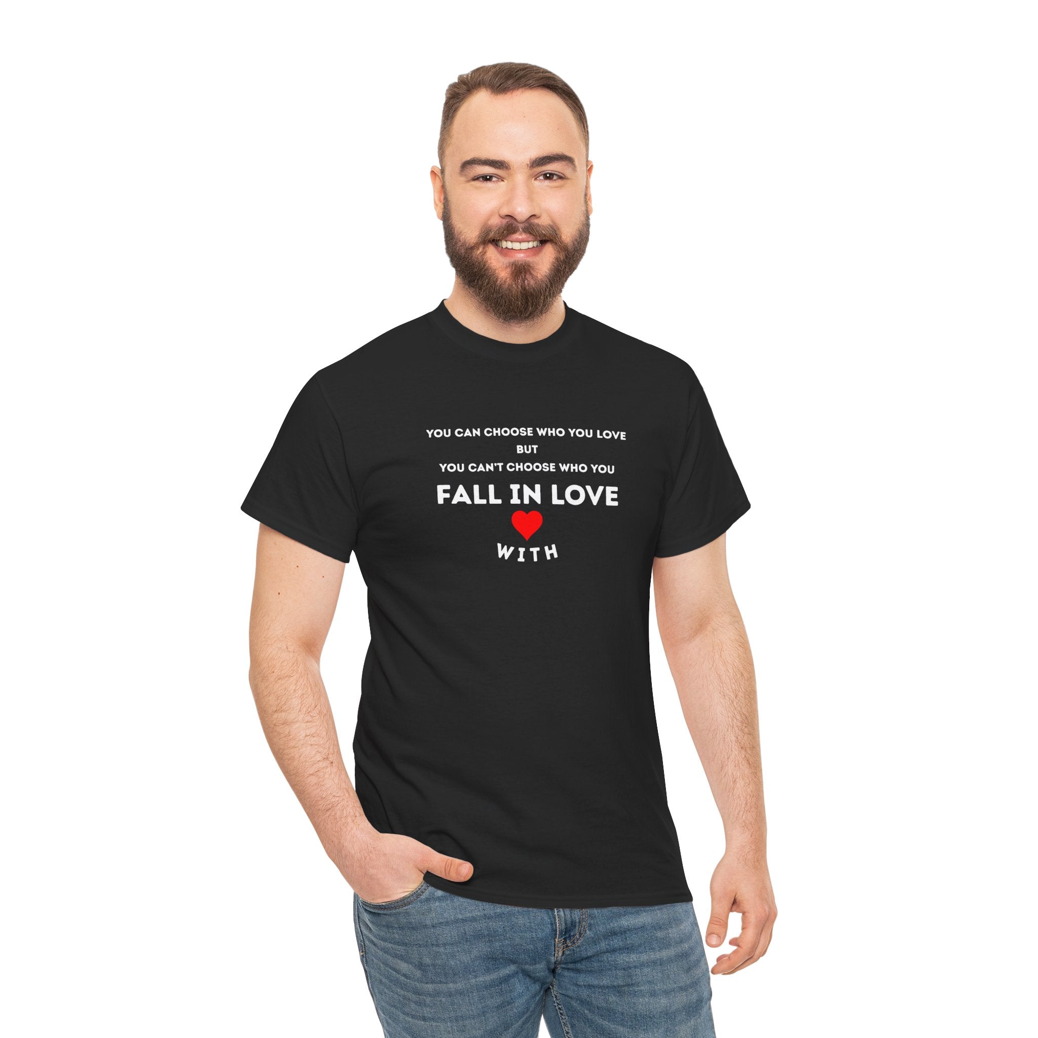 You Can Choose Who You Love But Not Who You Fall In Love With Shirt – Philosophical Love Quote Tee