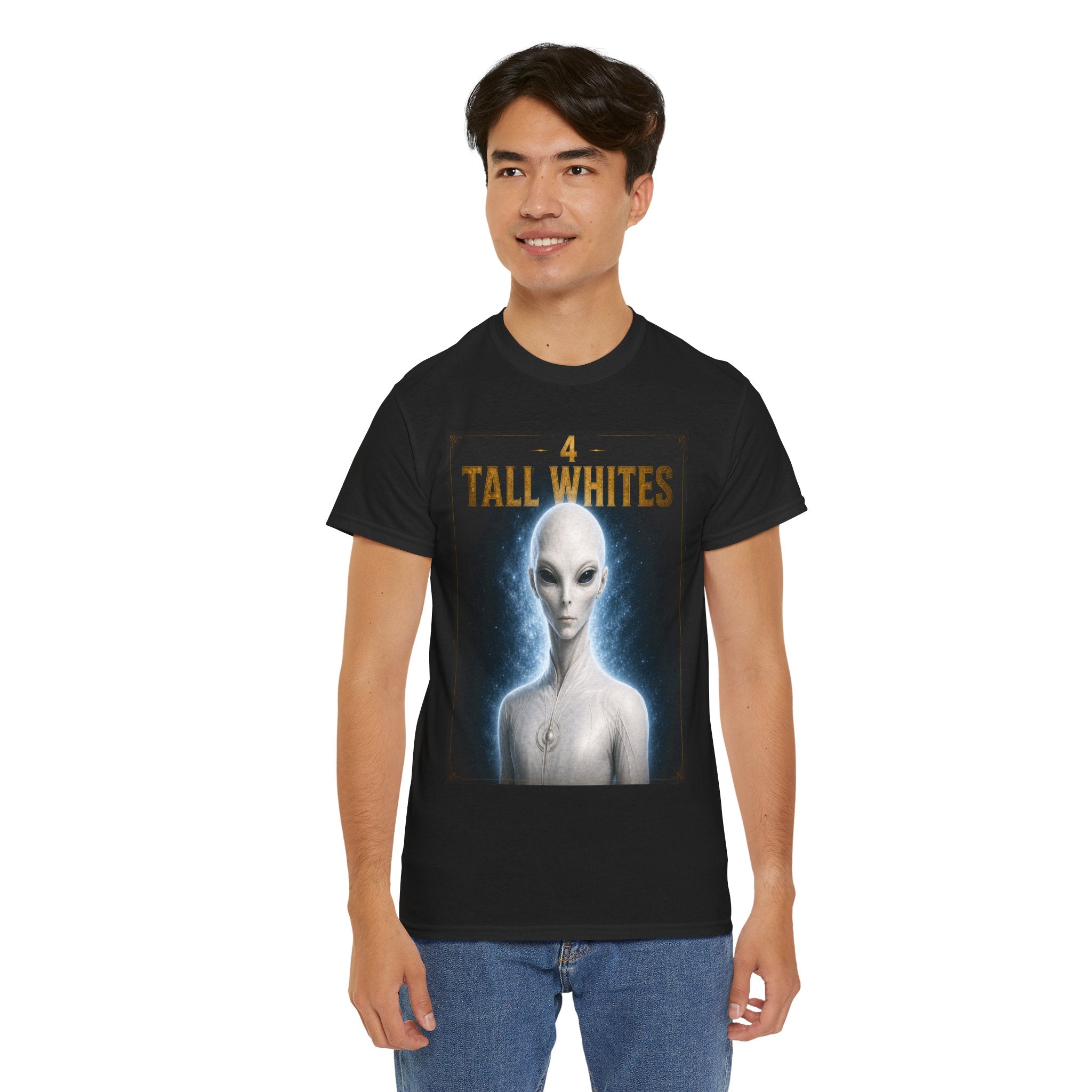 Tall Whites Alien T-Shirt – Ancient Aliens Sci-Fi Graphic Tee for UFO & Extraterrestrial Fans