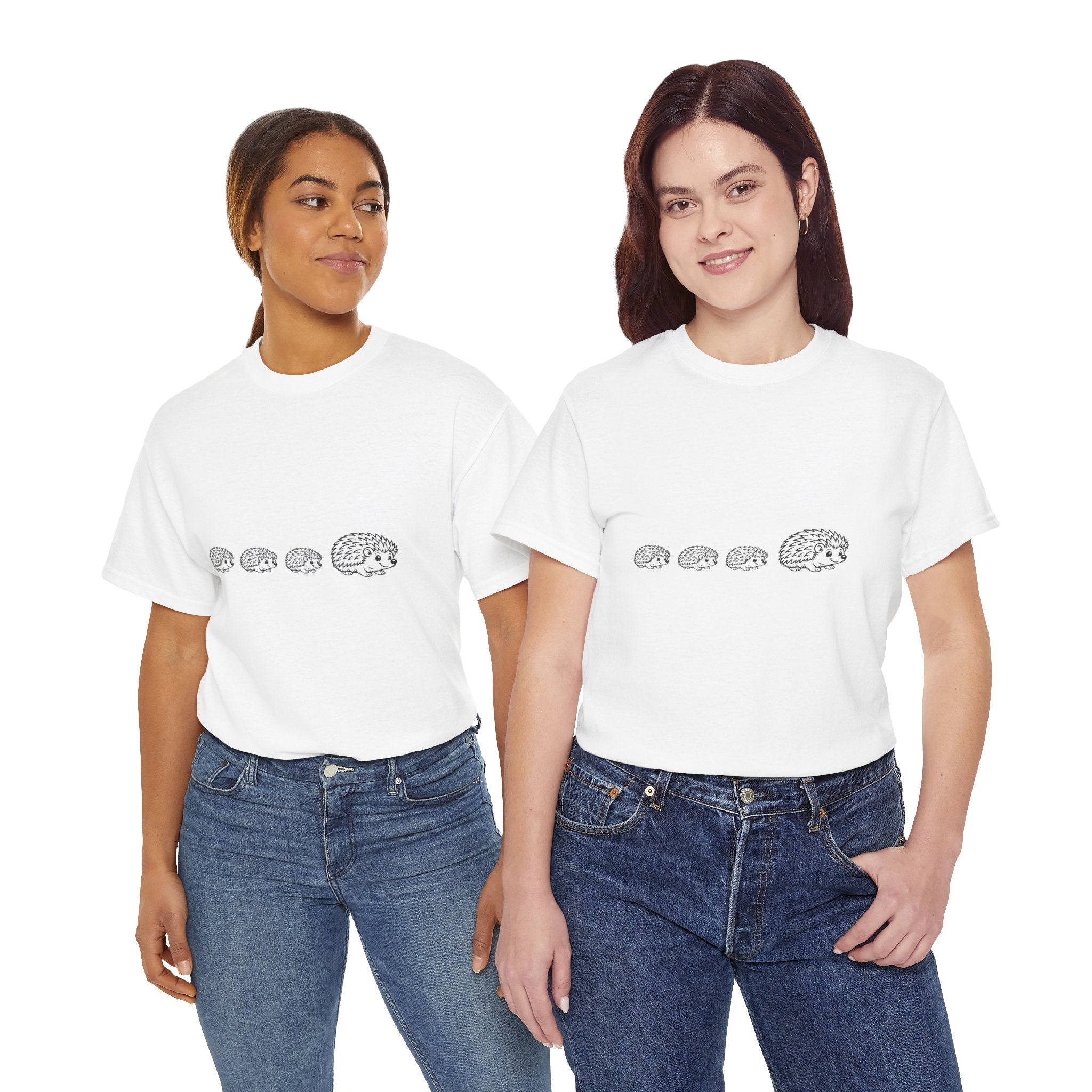Cute Hedgehog Train T Shirt – Funny Growing Hedgehog Graphic Tee for Animal Lovers
