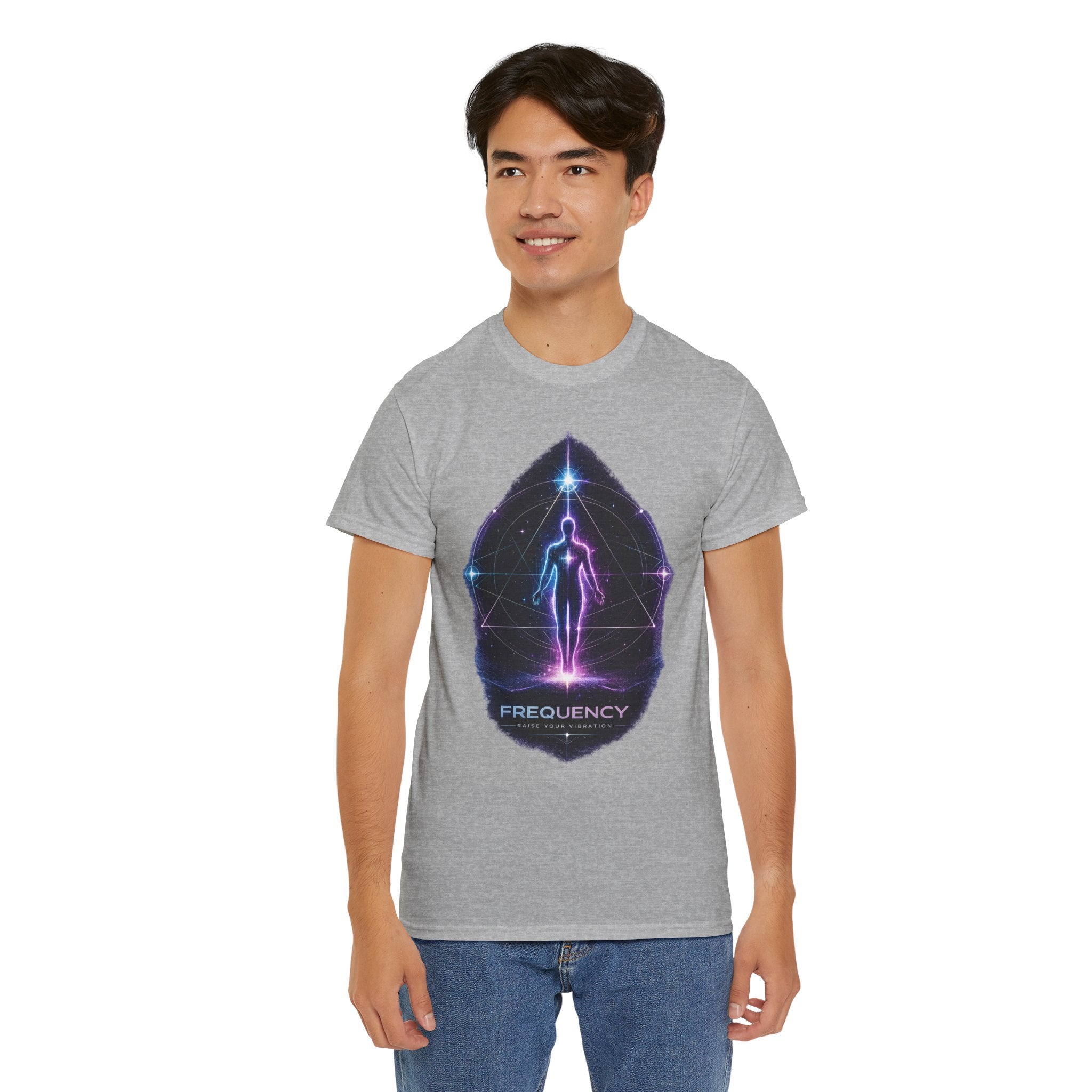Frequency Vibration T Shirt – Spiritual Awakening Cosmic Energy Graphic Shirt