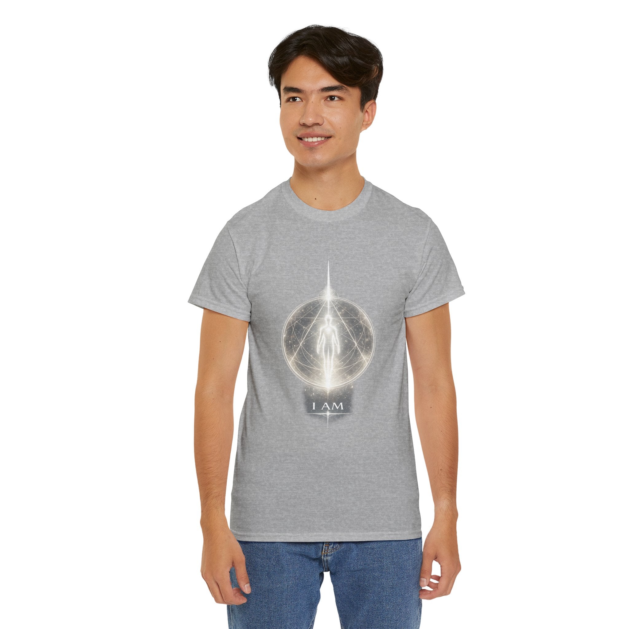 I AM Spiritual Energy T Shirt – Cosmic Light Being Meditation Graphic Tee