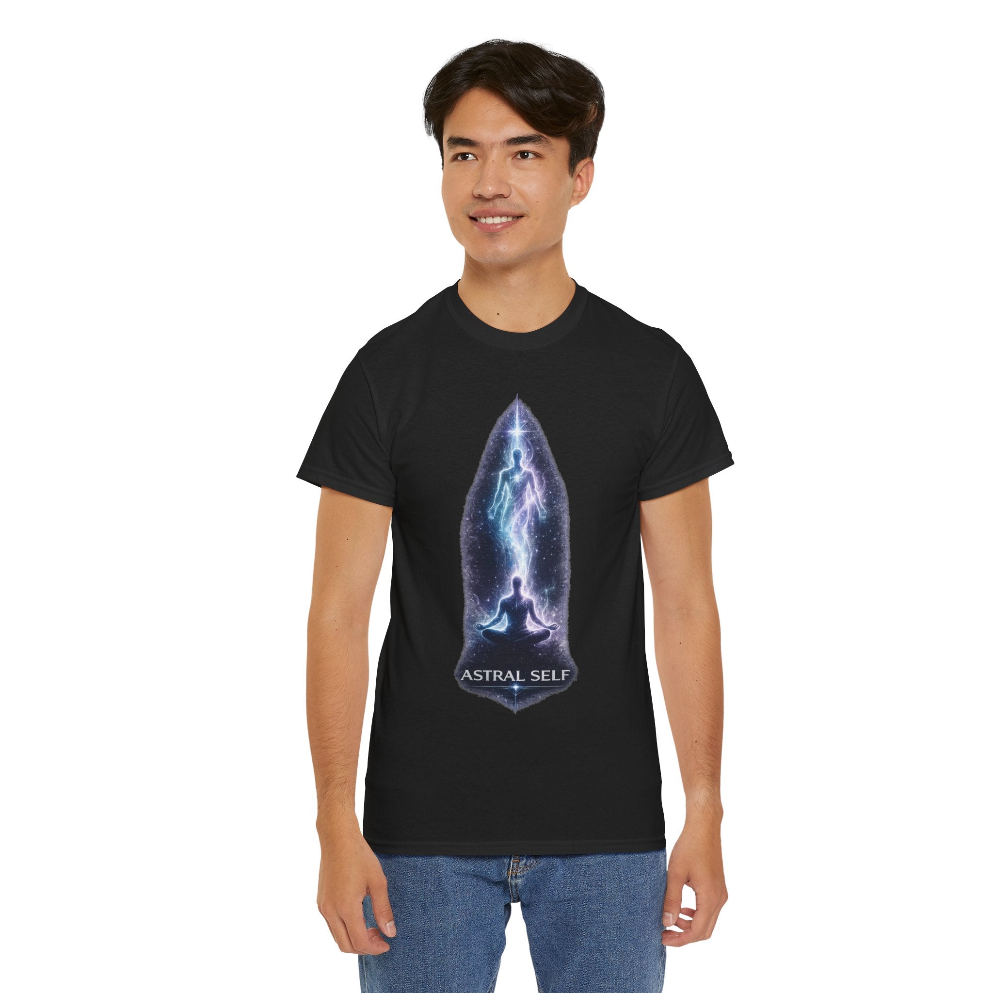 Astral Self Meditation T Shirt – Spiritual Astral Projection Cosmic Graphic Tee